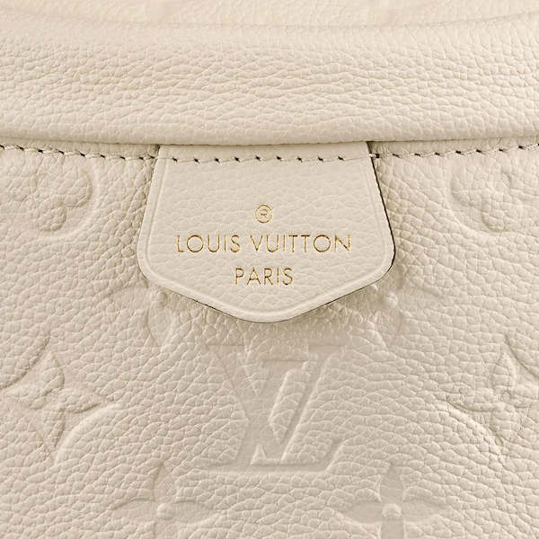 LV Monogram Empreinte Bumbag in Crème Beige - Luxury Crossbody Bag for Women, Perfect for Travel, Shopping & Everyday Use