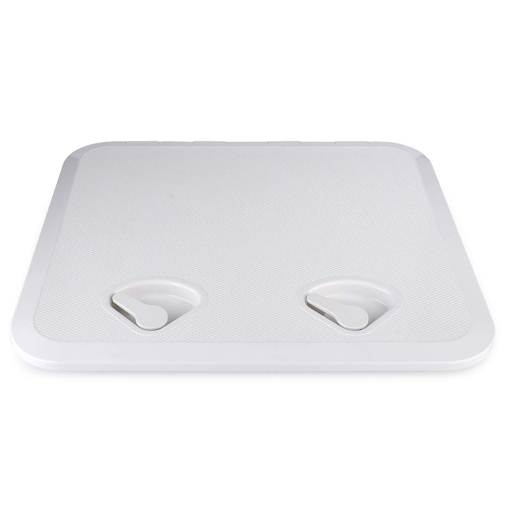 Acouto 18.1x20.1 Inch ABS Marine Deck Hatch Lid - UV Resistant Square Boat Hatch Cover for Yacht, RV, and Boat Accessories (460x510mm) - Perfect for Deck Maintenance and Storage Access
