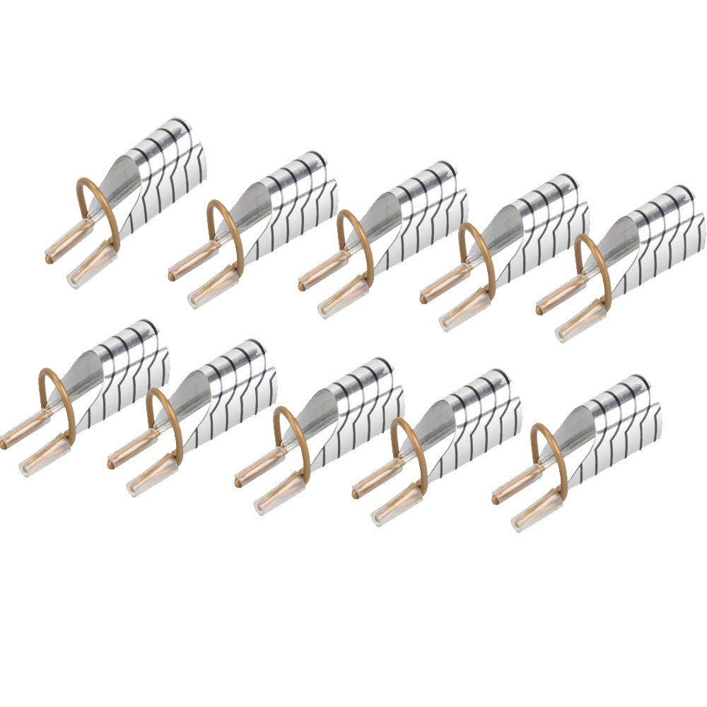 Vktech 10 PCS Reusable Acrylic Nail Forms Kit - Professional Nail Extension Tools for DIY Manicure & Salon Use - Perfect for Gel, Acrylic & Polygel Nail Art