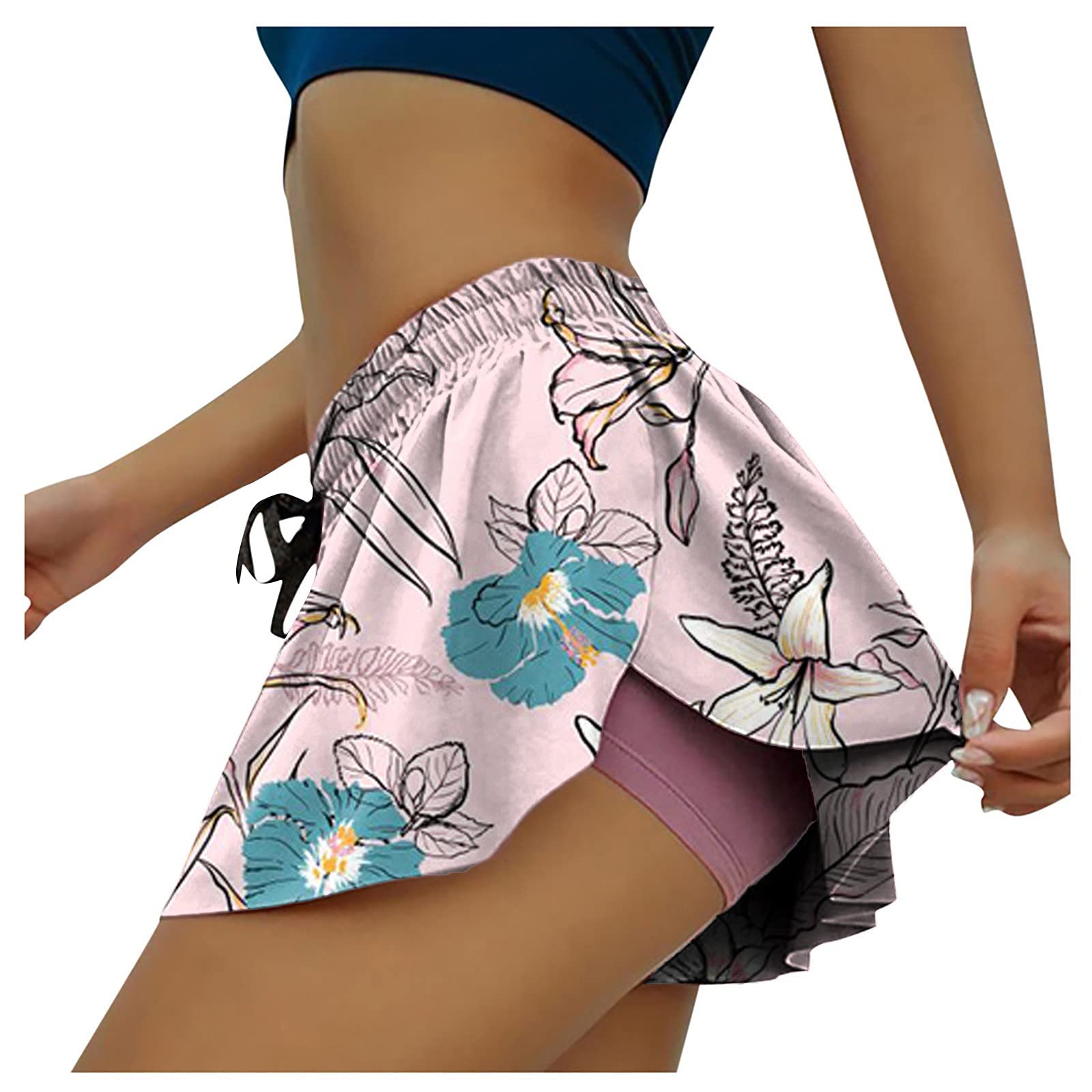 LINKIOM Women's Running Skorts - Lightweight Yoga Skirt with Built-in Shorts for Fitness, Workout & Activewear | Perfect for Running, Yoga, Gym & Outdoor Sports