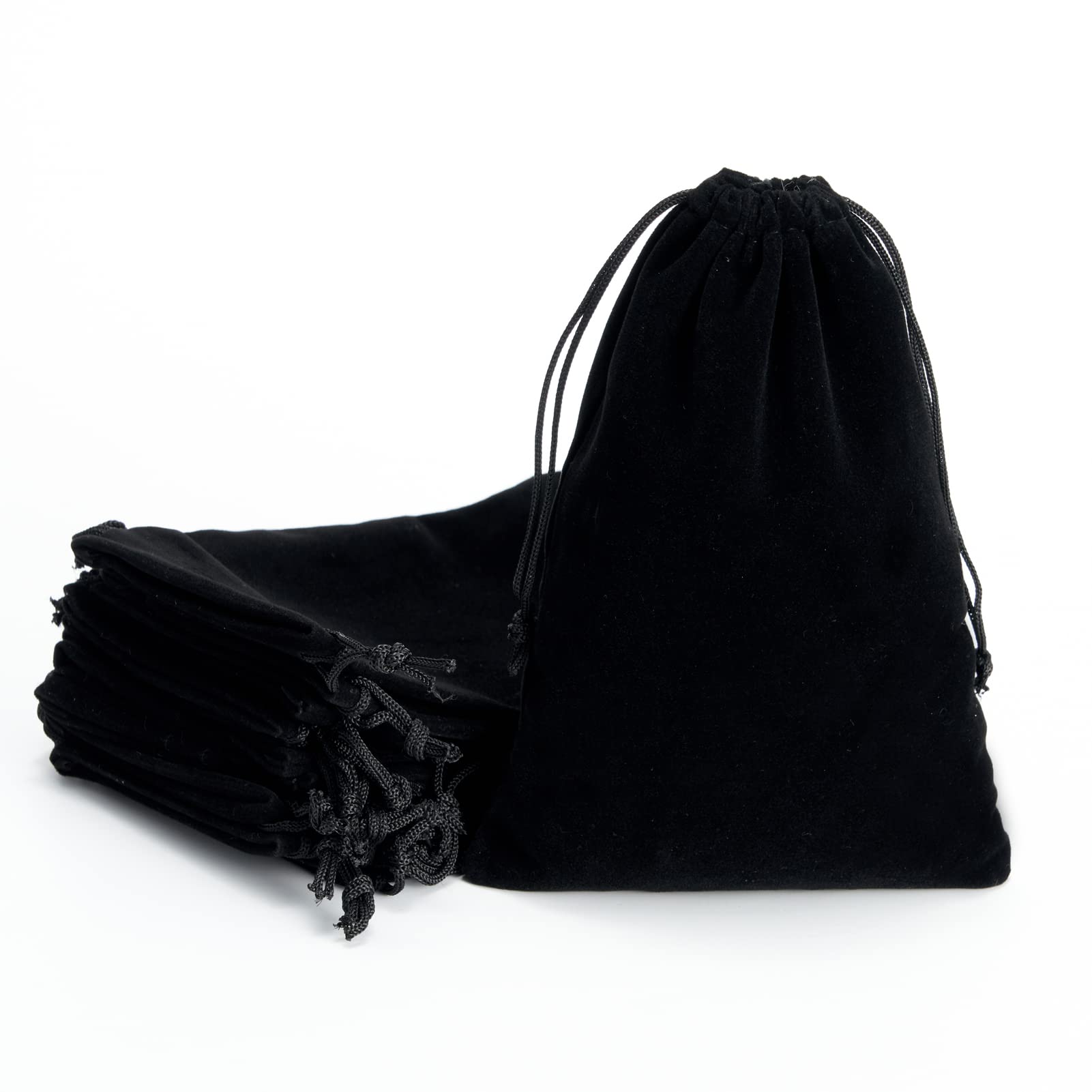 20 Pack 8x12 Inch Velvet Drawstring Bags - Premium Jewelry Pouches, Candy Bags for Christmas Wedding Party Favors, Gift Packaging & Travel Organizer