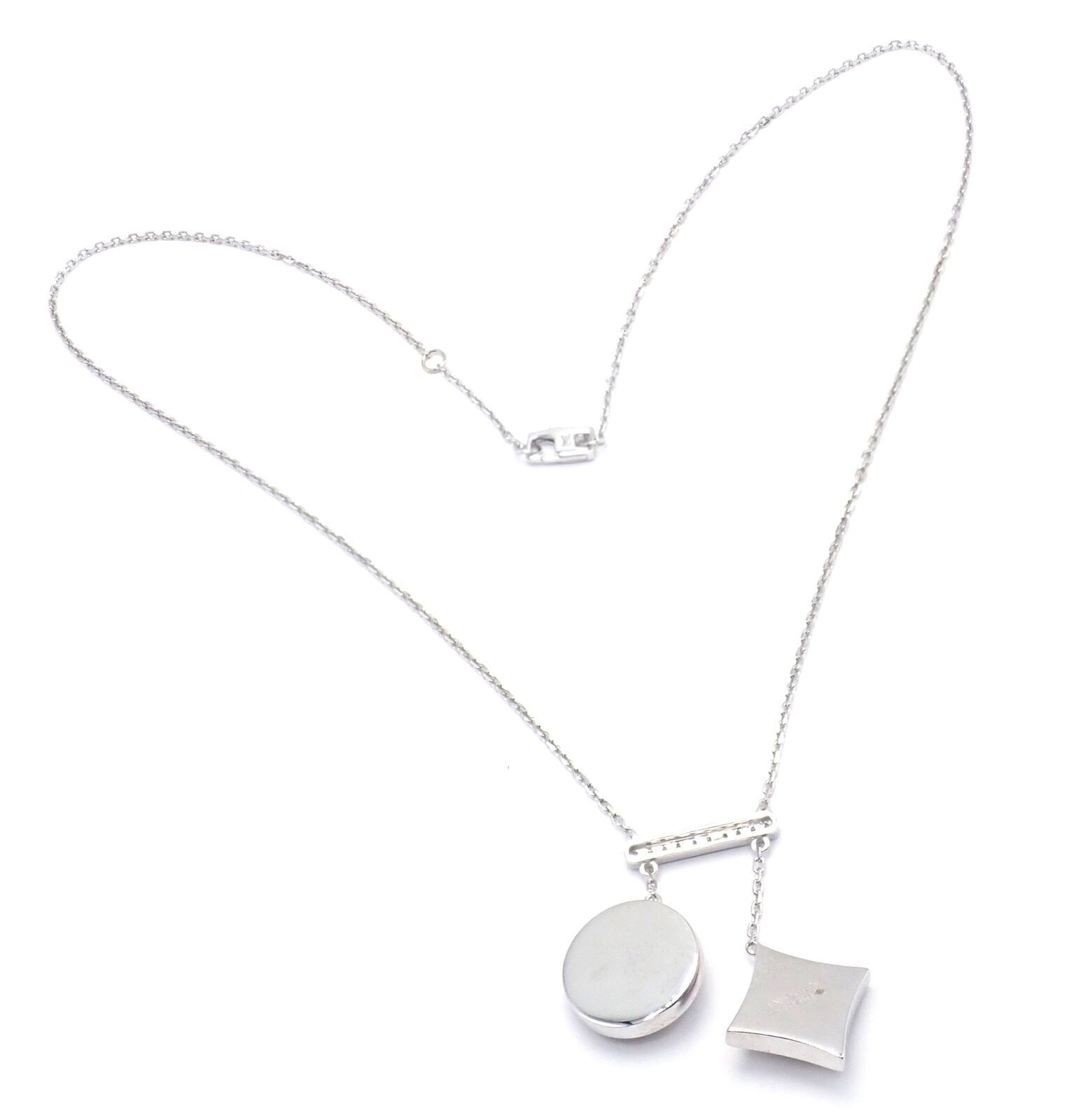 Authentic Louis Vuitton Blossom 18k White Gold Diamond Pendant Necklace - Luxury Jewelry for Women, Perfect for Weddings, Anniversaries & Special Occasions