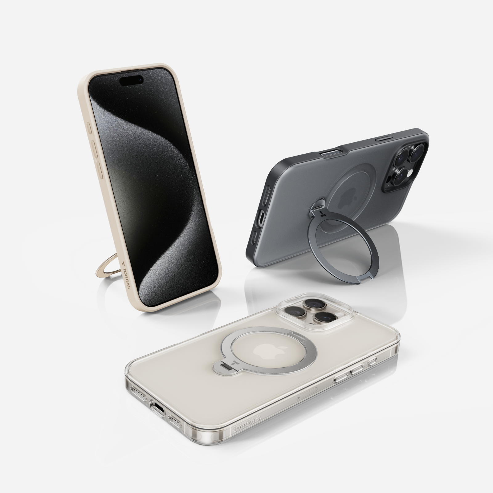 Ostand Q3 Rotating Phone Stand Holder for iPhone 15 - 360° Adjustable Desktop Mount for Video Calls, Gaming & Hands-Free Viewing