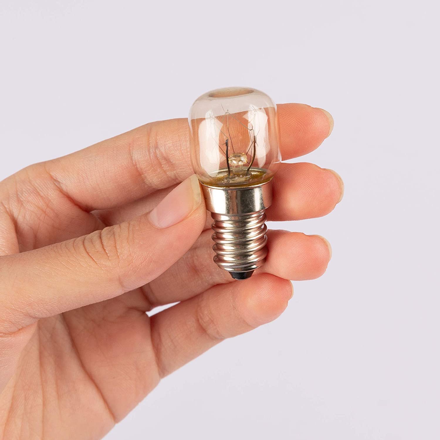E14 Screw Oven Bulb 15W (Pack of 2) - 300°C Heat Resistant Incandescent Light Bulb for Philips, Neff, AEG, Smeg, Zanussi & Bosch Ovens - 230V Oven Light Replacement - Perfect for Baking, Roasting & Kitchen Appliance Lighting