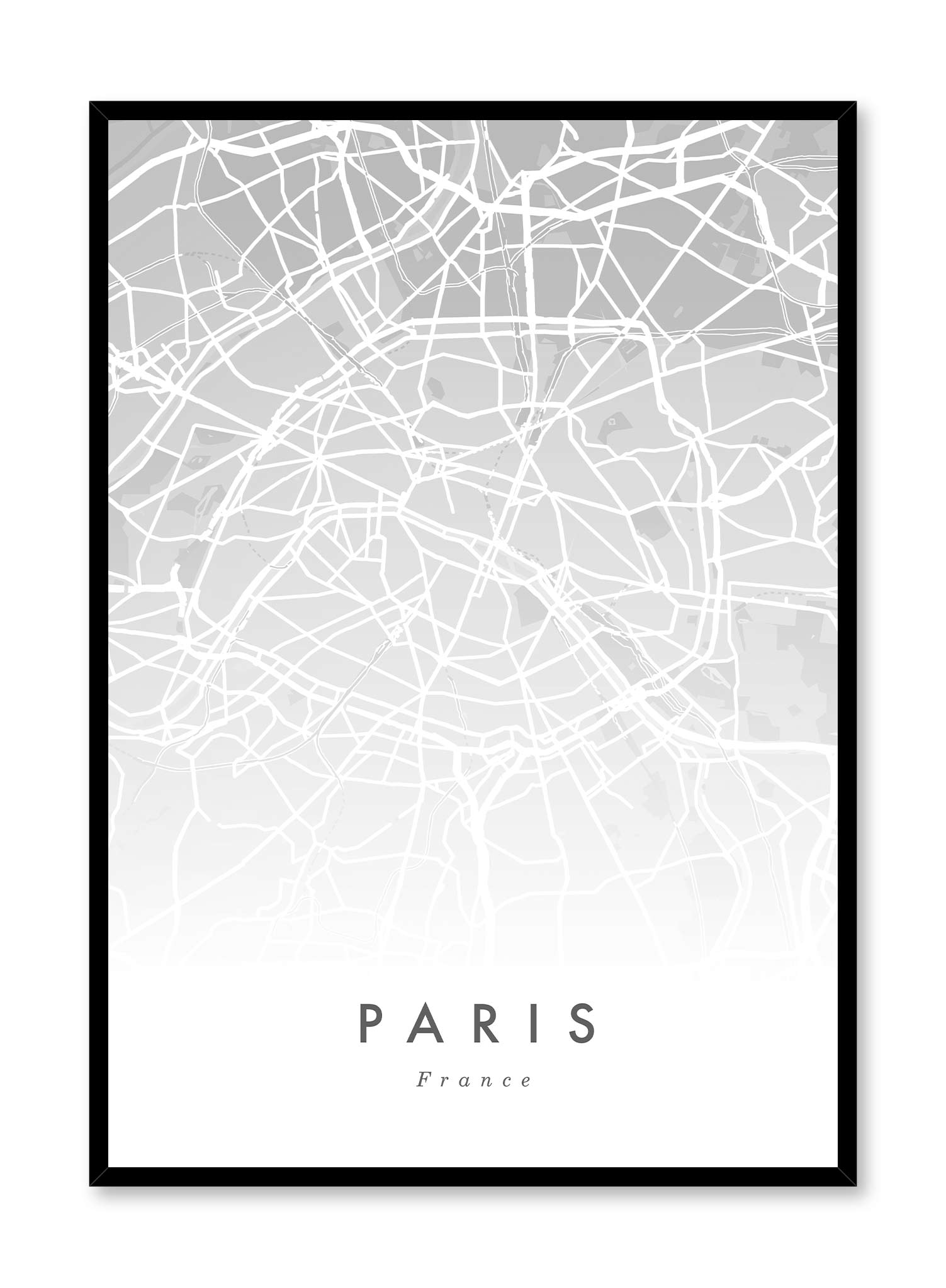 Paris France City Map Poster - Vintage Travel Wall Art Decor for Home, Office & Classroom | Perfect for Travel Enthusiasts & Geography Lovers