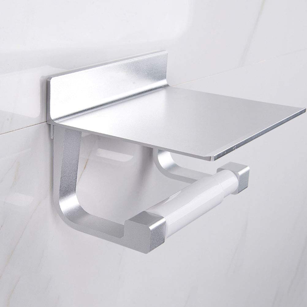 VICASKY Wall Mount Toilet Paper Holder - Bathroom Tissue Dispenser & Paper Towel Rack - Durable Stainless Steel Roll Holder for Home, Office, RV & Car Use