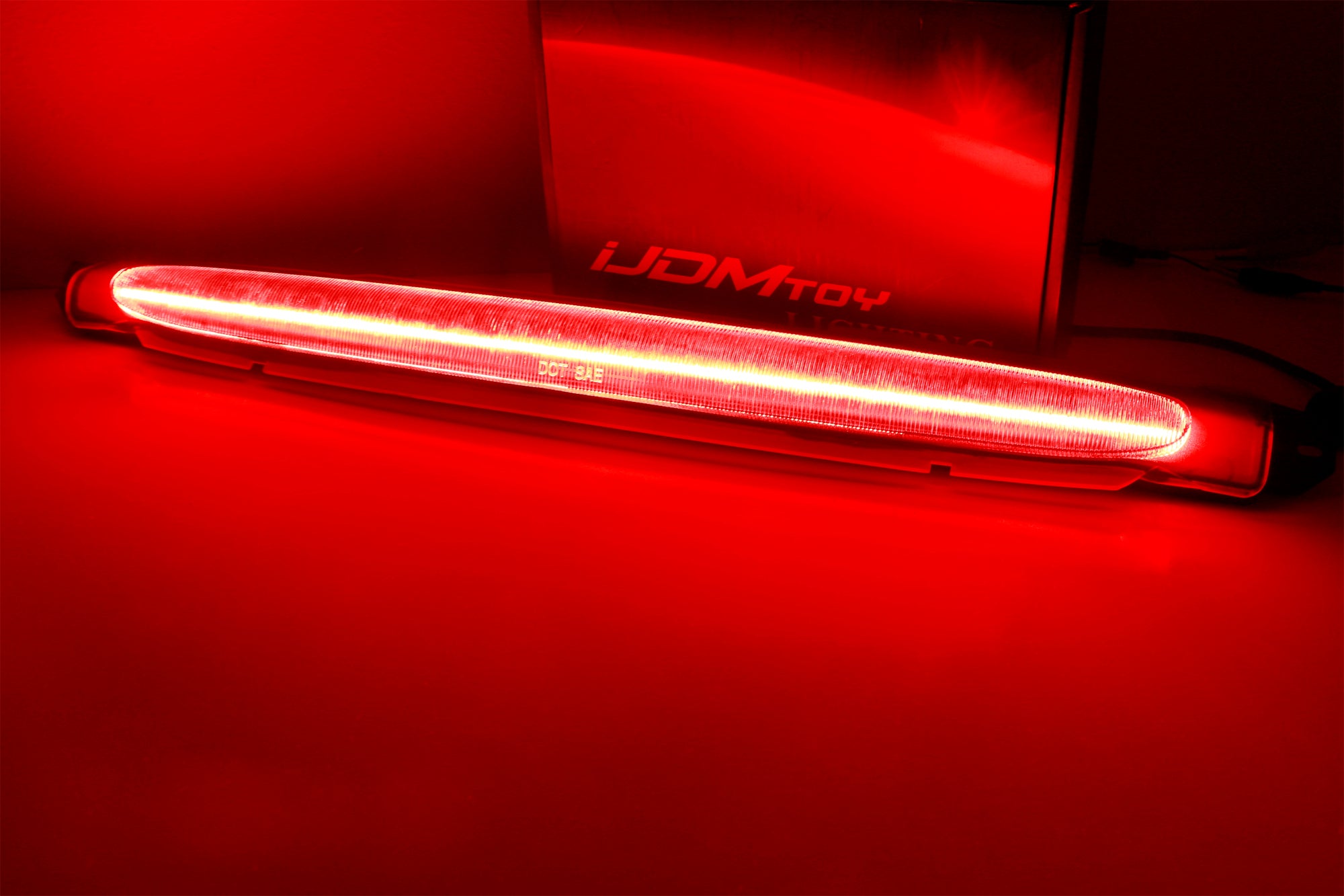 DK Red Lens Full LED High Mount 3rd Brake Light for 2002-2009 Chevy Trailblazer & GMC Envoy - Enhanced Safety & Style for SUV Night Driving