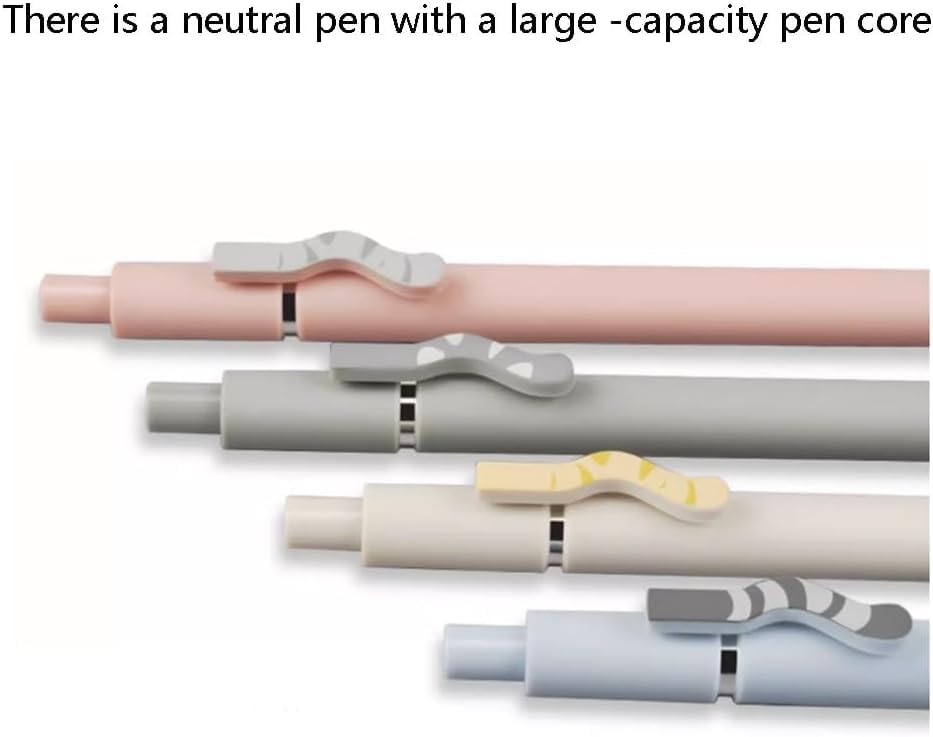 Retractable Gel Pens with Quick-Drying Ink - Comfort Grip Ballpoint Pens for Smooth Writing | Perfect for School, Office & Home Use (Neutral Colors, Clip Design)