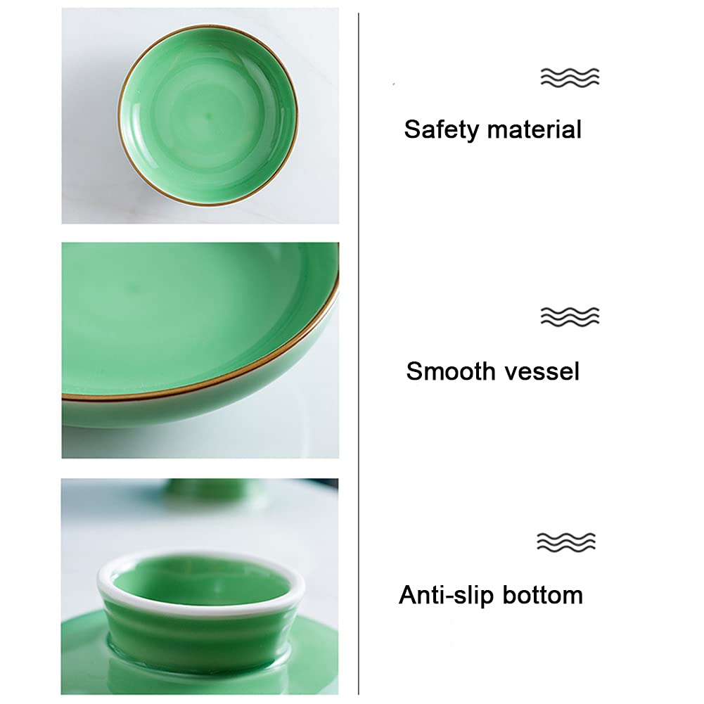 Ceramic Pedestal Bowl - Elegant Round Footed Serving Dish for Fruits, Desserts, and Snacks | Perfect for Kitchen Counter, Dining Table, and Party Centerpiece Decor