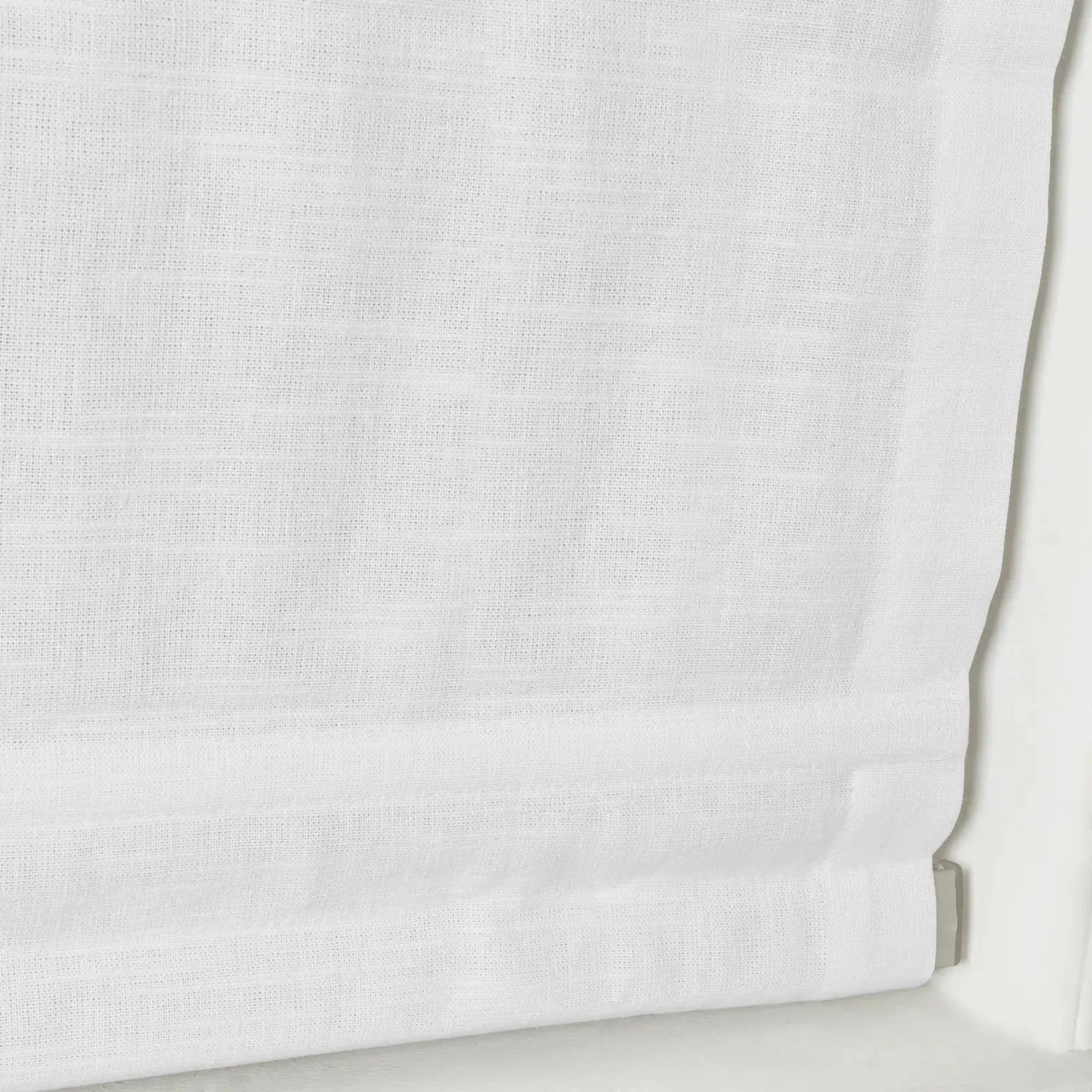 Jawara Linen Cotton Roman Shade Cordless - Blackout Window Treatment for Bedroom & Living Room