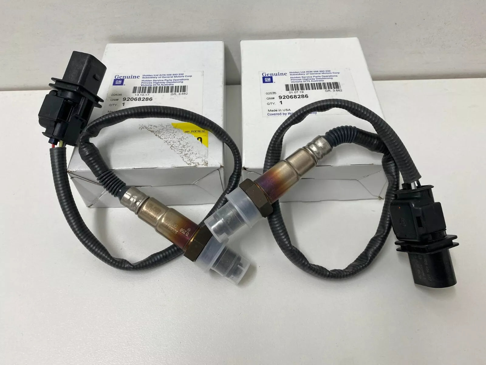 Genuine Holden Commodore VE LEO LY7 LW2 Front Oxygen Sensor Pair - Compatible with VE Models - Improve Engine Performance & Fuel Efficiency - Perfect for DIY Auto Repairs & Maintenance