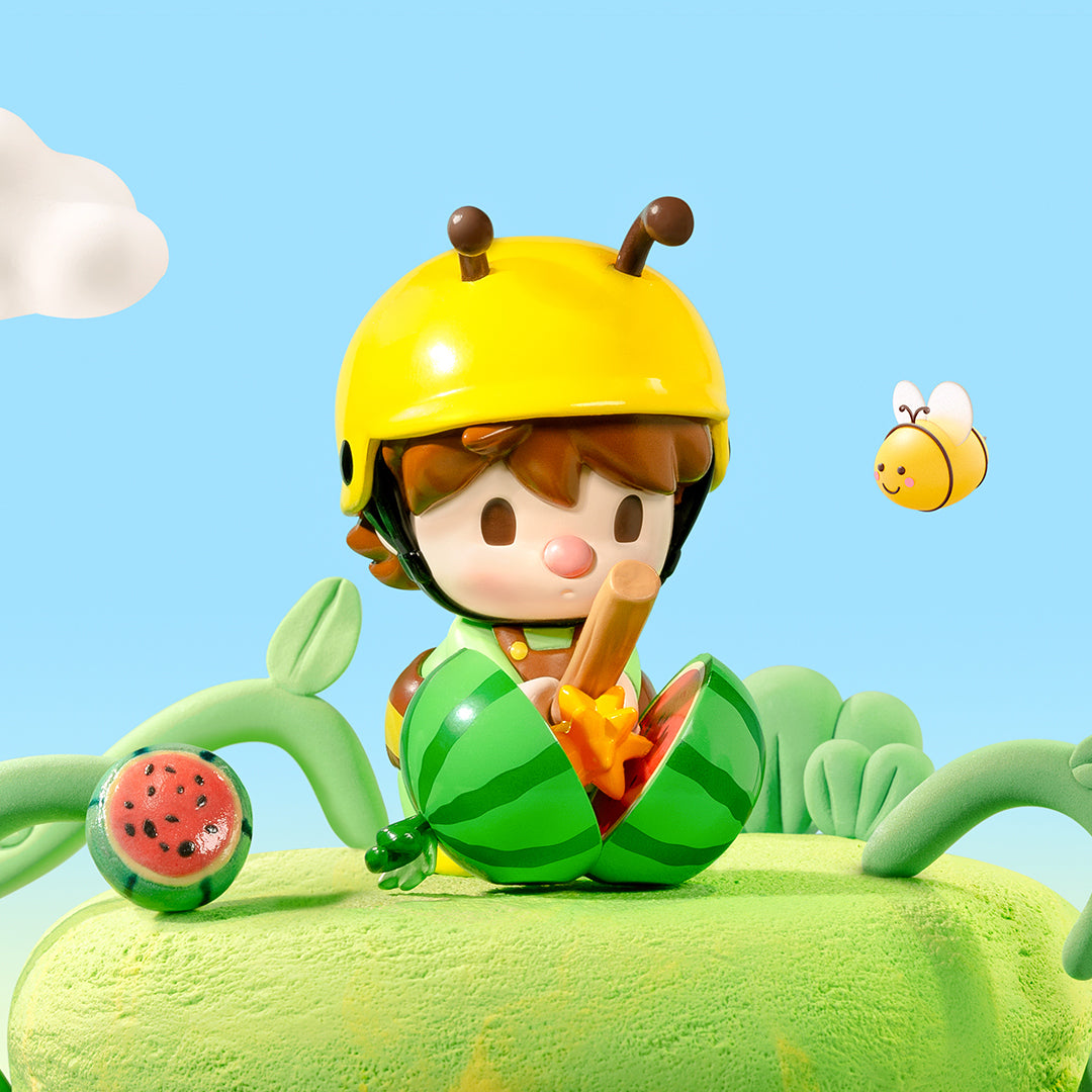 POP MART Sweet Bean Fruit World Adventure Series Blind Box - Collectible Vinyl Figures for Kids & Adults - Perfect for Home Decor, Office Display, and Gift Giving