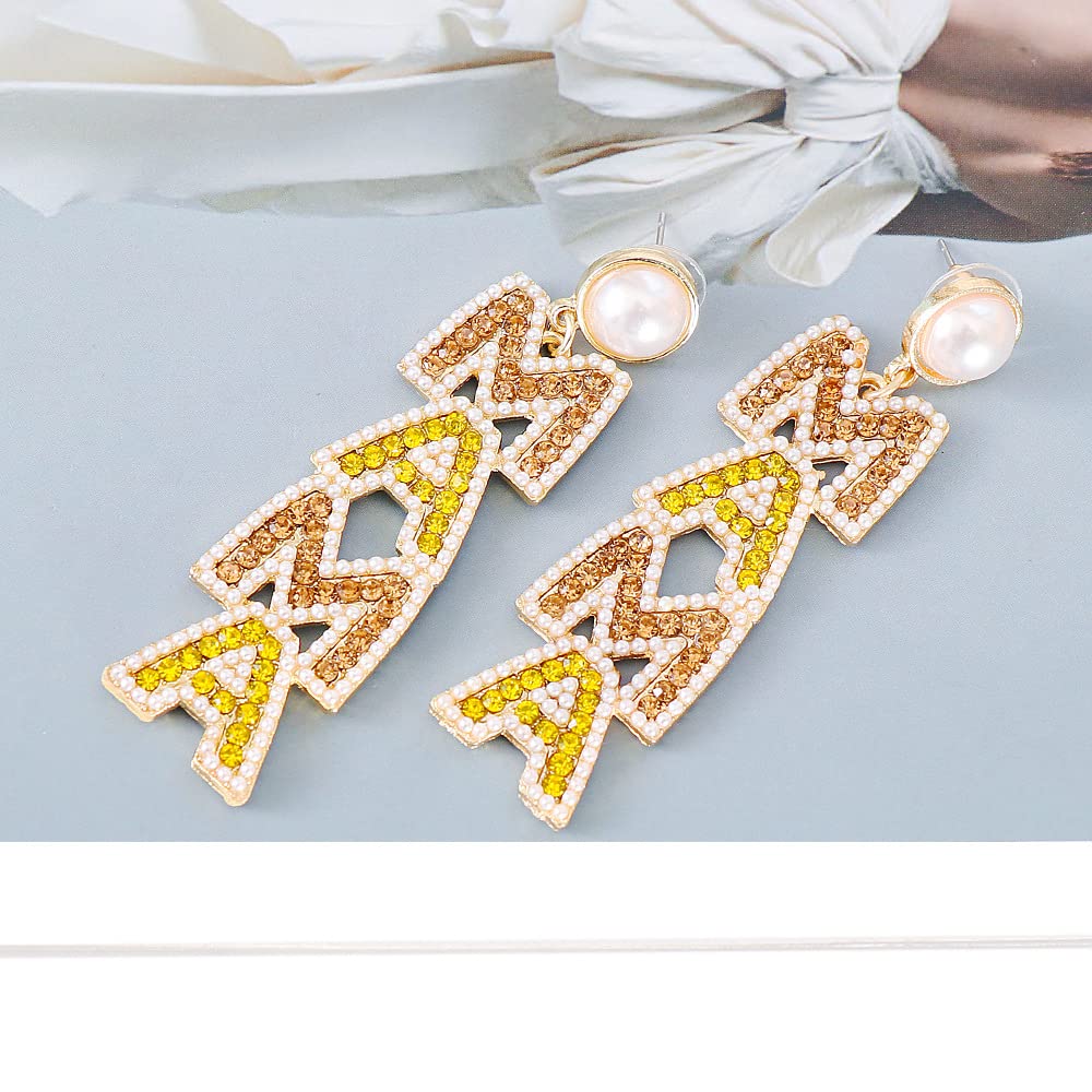 Sparkling Rhinestone Crystal Dangle Earrings for Women - Elegant Long Statement Jewelry Gift for Mom, Birthday, Mother's Day | Perfect for Parties, Weddings & Special Occasions