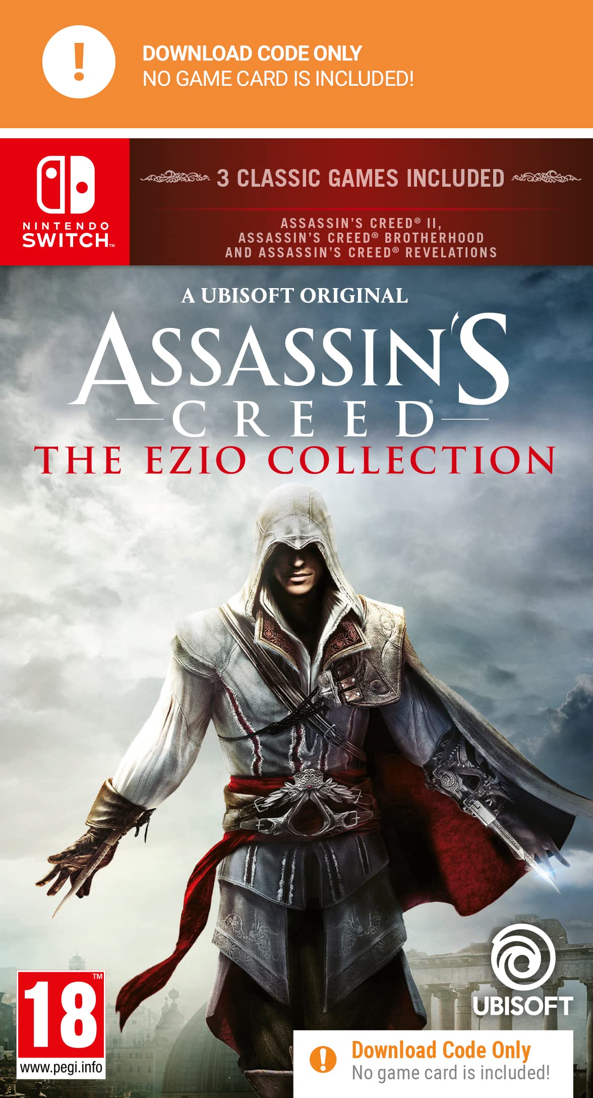 Assassin's Creed Ezio Collection for Nintendo Switch - Physical Edition with Game Code | Relive the Epic Adventure of Ezio Auditore | Perfect for Action-Adventure Gamers and AC Fans