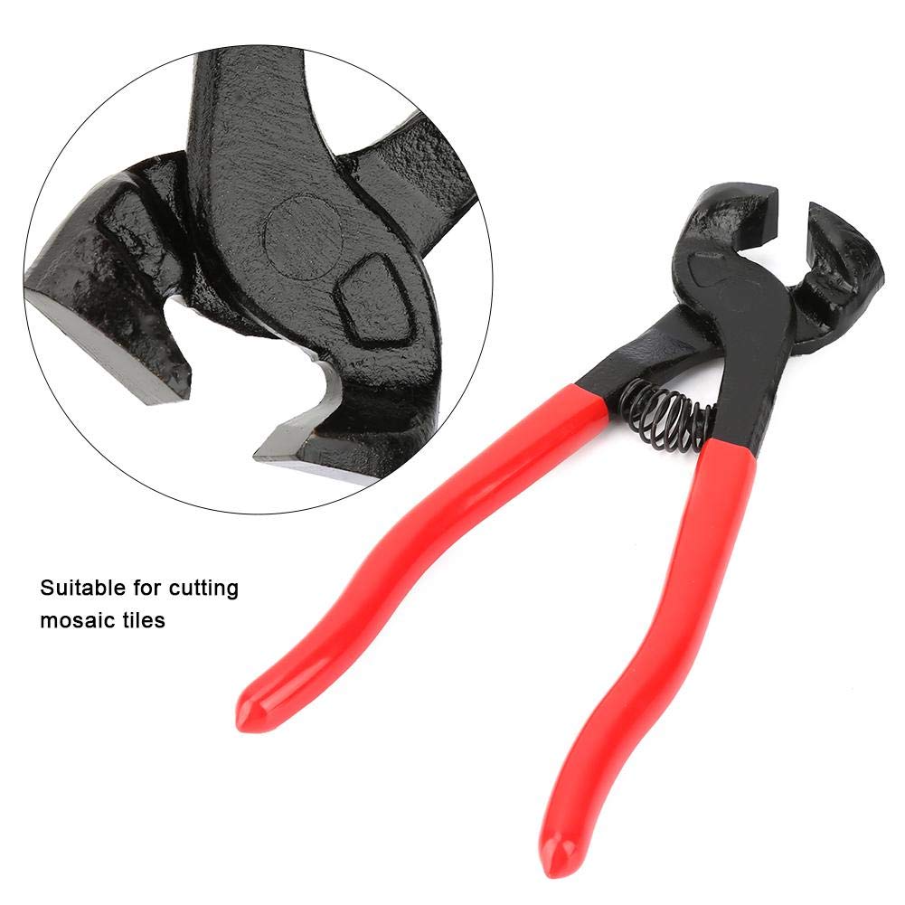 Premium Carbon Steel Glass Nipper & Tile Cutter - High Hardness Handheld Clamp Tool for DIY Home Decoration, Glass Cutting, Mosaic Tile Work, and Craft Projects