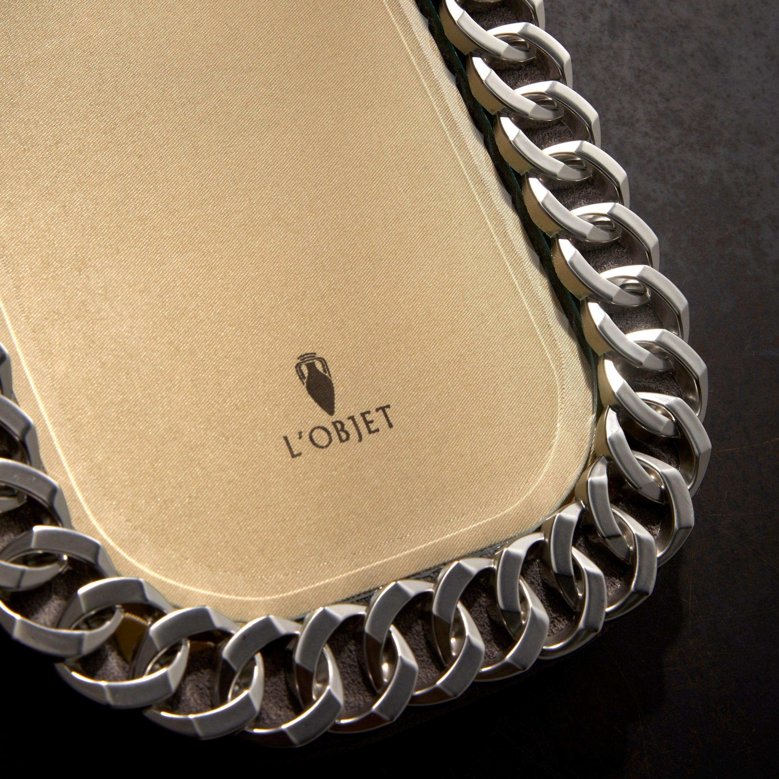 Platinum Cuban Link Chain Frame - Luxury Hip Hop Jewelry for Men & Women | Perfect for Parties, Gifting & Streetwear Fashion