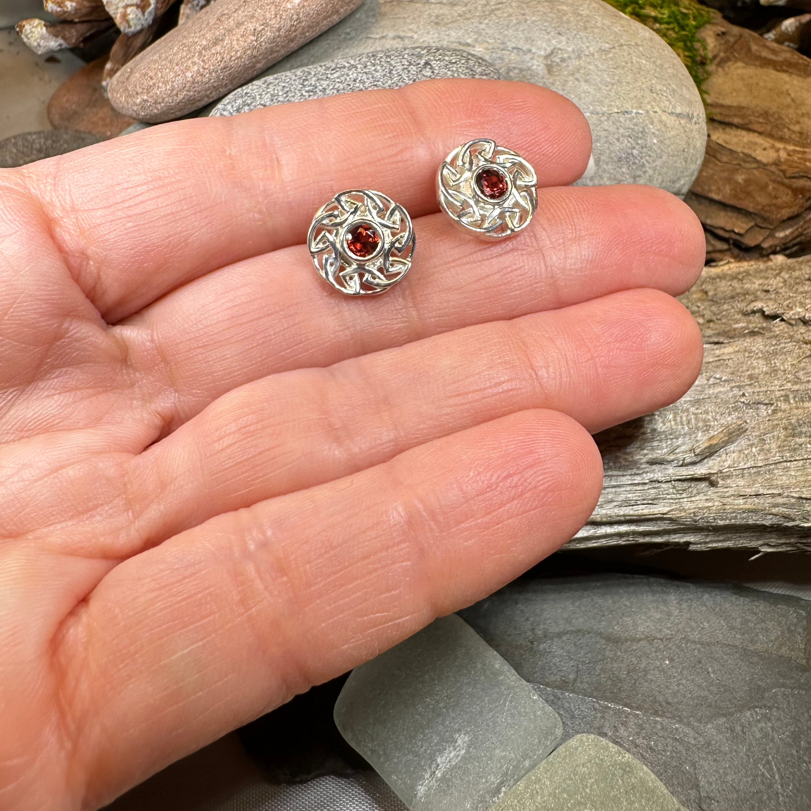 Alfiva Celtic Knot Earrings for Women - Sterling Silver Irish Claddagh Design - Perfect for St. Patrick's Day, Weddings & Celtic-Themed Events