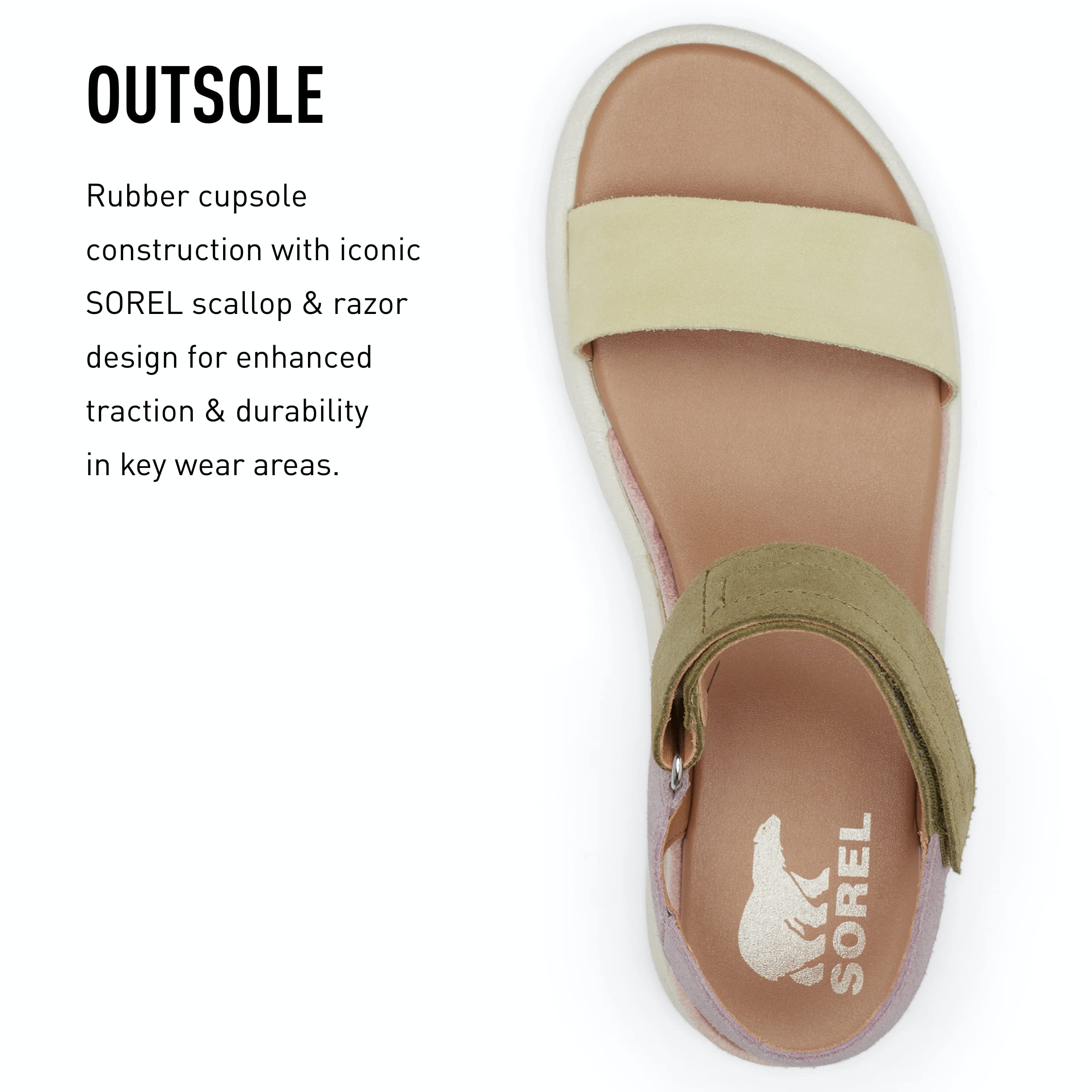 Sorel Women's Cameron Flatform Sandals - Comfortable Summer Sandals for Women, Waterproof & Lightweight - Perfect for Beach, Vacation, and Casual Outings