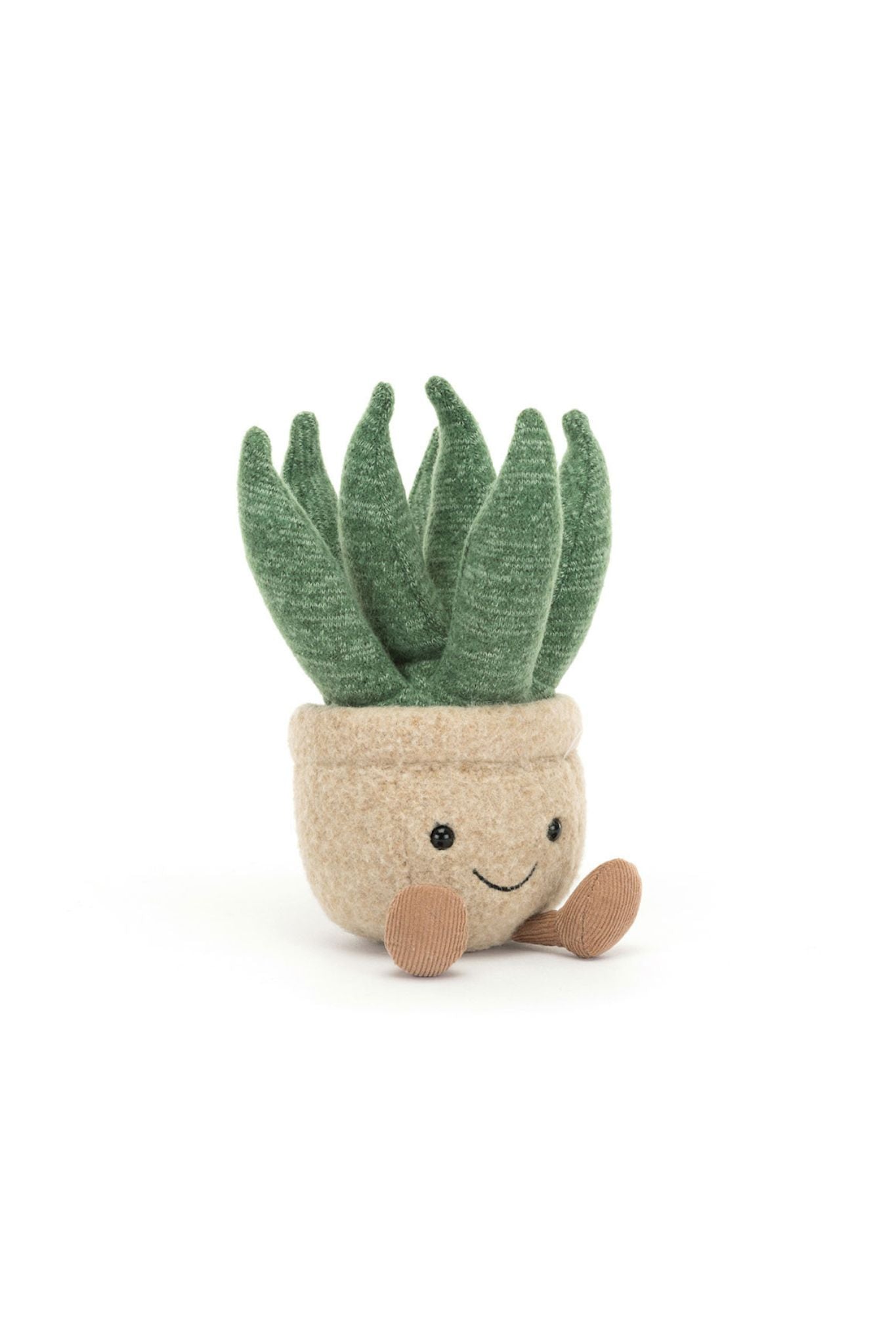 Jellycat Amuseables Aloe Vera Plush Toy - Soft & Cute Small Stuffed Plant for Kids, Home Decor & Gifts - Perfect for Nurseries, Bedrooms & Stress Relief