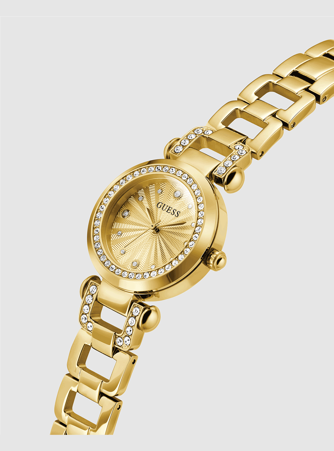 Elegant Gold Ginger Crystal Watch for Women - Luxury Fashion Timepiece for Parties, Weddings & Everyday Wear