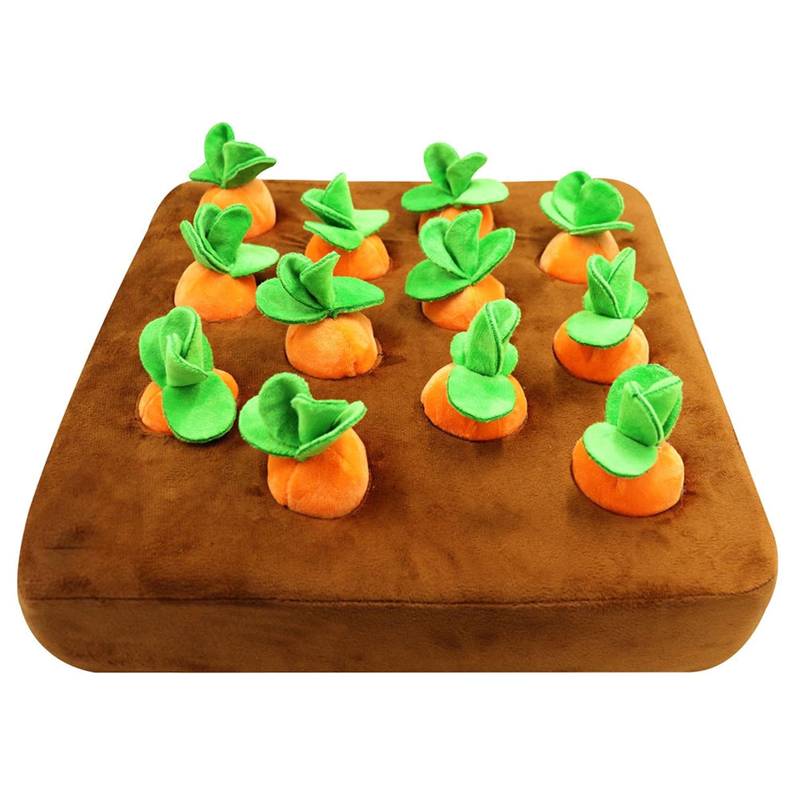 **Lifekisser Dog Enrichment Toys – Durable Plush Carrot Snuffle Mat & Interactive Feeder Bowl for Nose Work Games – Fun Chew Toy for Mental Stimulation (Perfect for Training, Playtime & Anxiety Relief)**