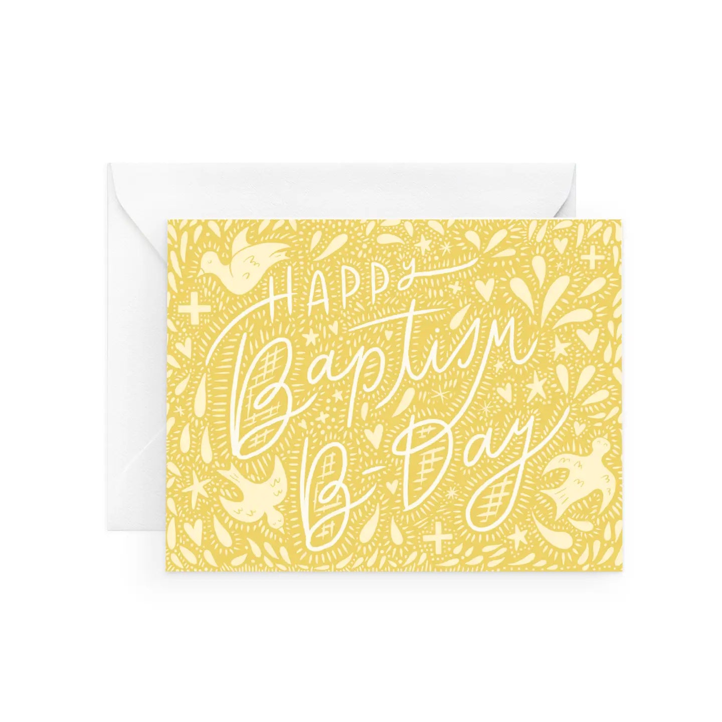 Religious Baptismal Anniversary Card - Elegant Christian Keepsake for Godparents & Family - Perfect for Celebrations & Gift Giving