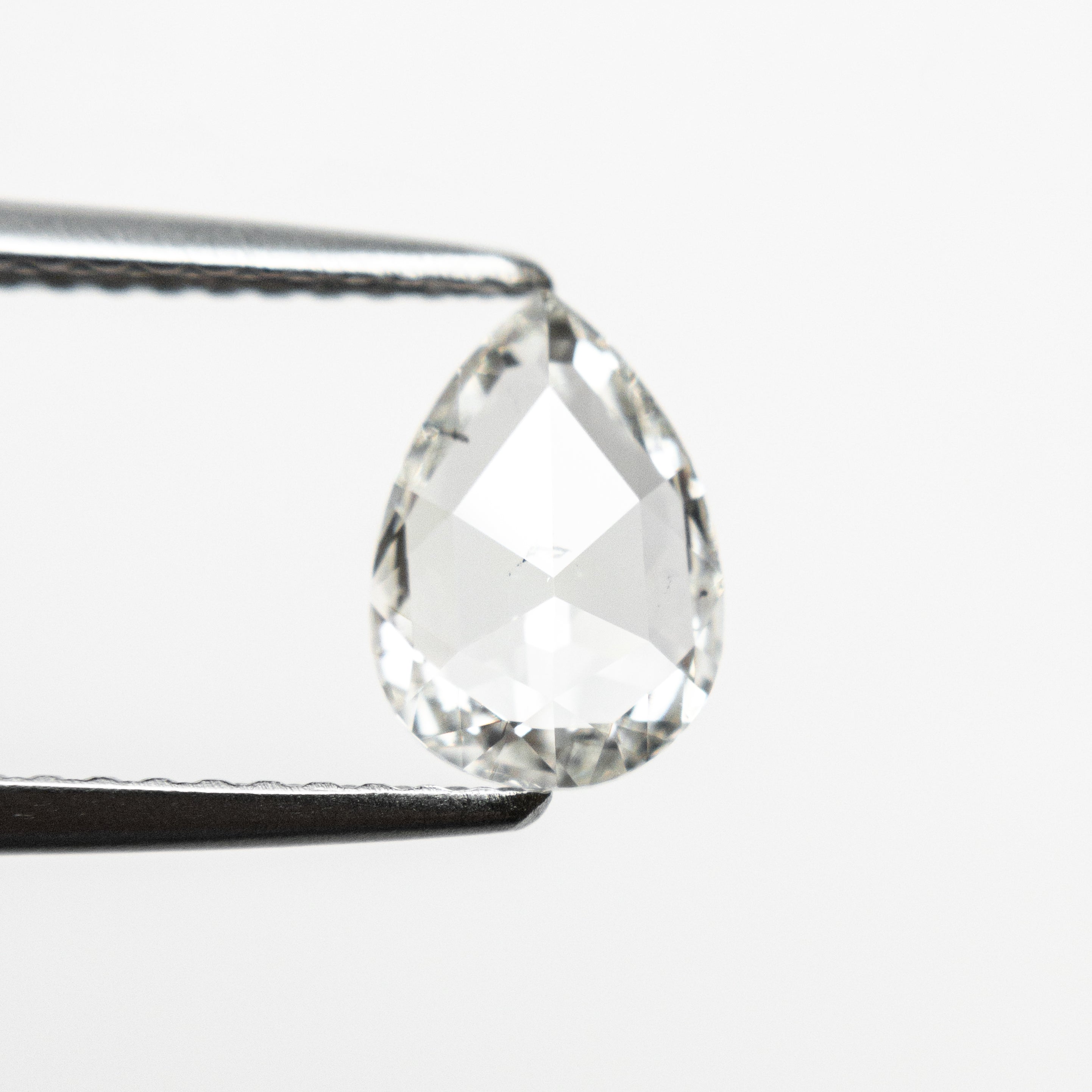 0.70ct Pear Rose Cut Diamond (8.06x5.74x1.83mm) I1 Clarity - Perfect for Engagement Rings & Fine Jewelry Making