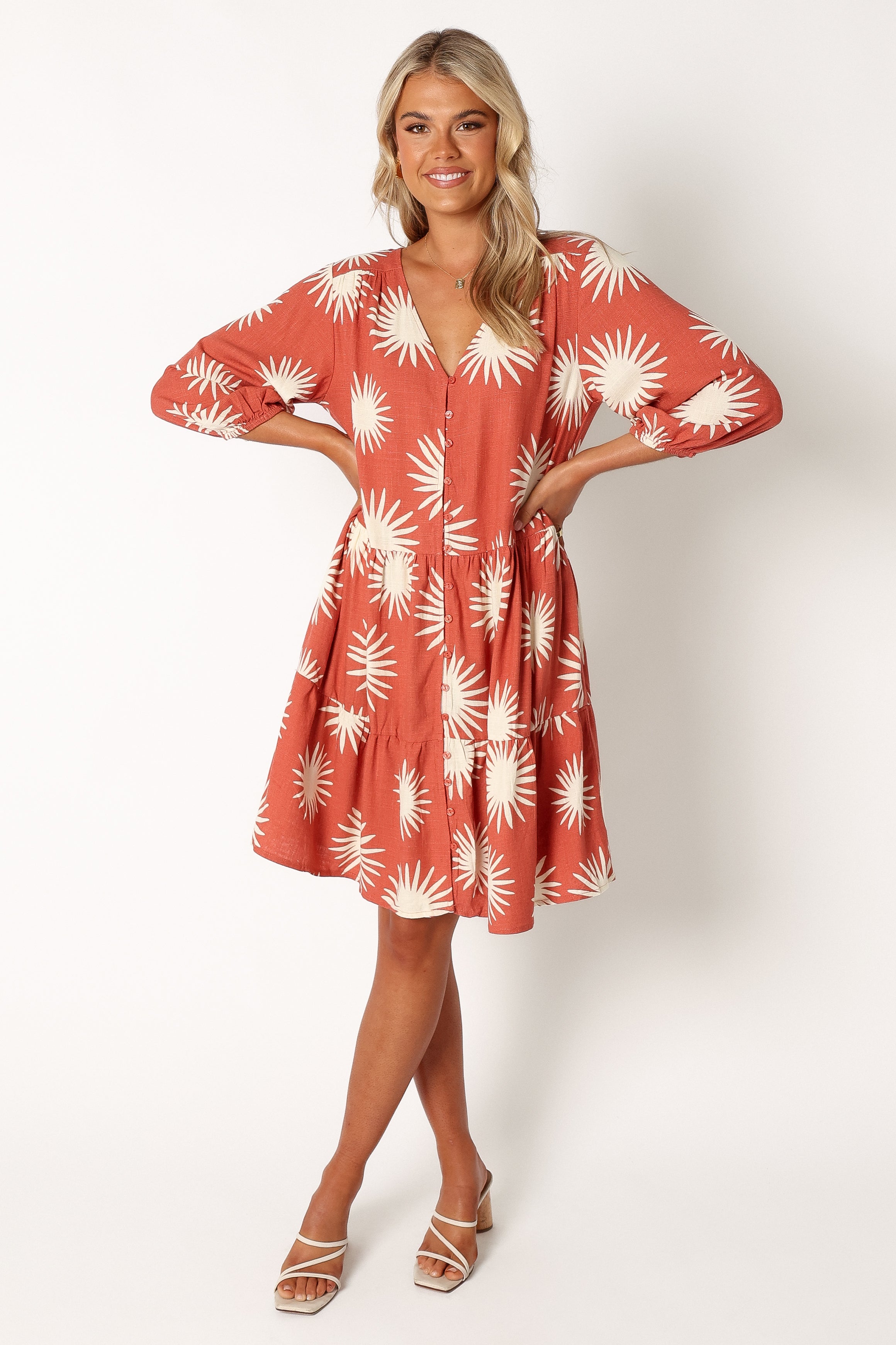 Bennet Long Sleeve Mini Dress with Floral Print - Elegant Party, Date Night & Casual Wear for Women