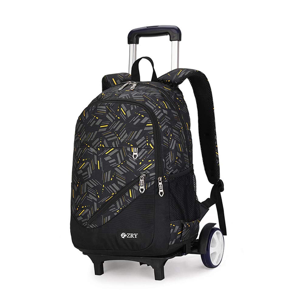 XWWS Detachable Rolling Backpack for Boys - Wheeled School Bag with Stair-Climbing Feature, Durable Bookbag for Elementary & Middle School Students - Perfect for Travel, Commuting & Heavy Textbook Carrying