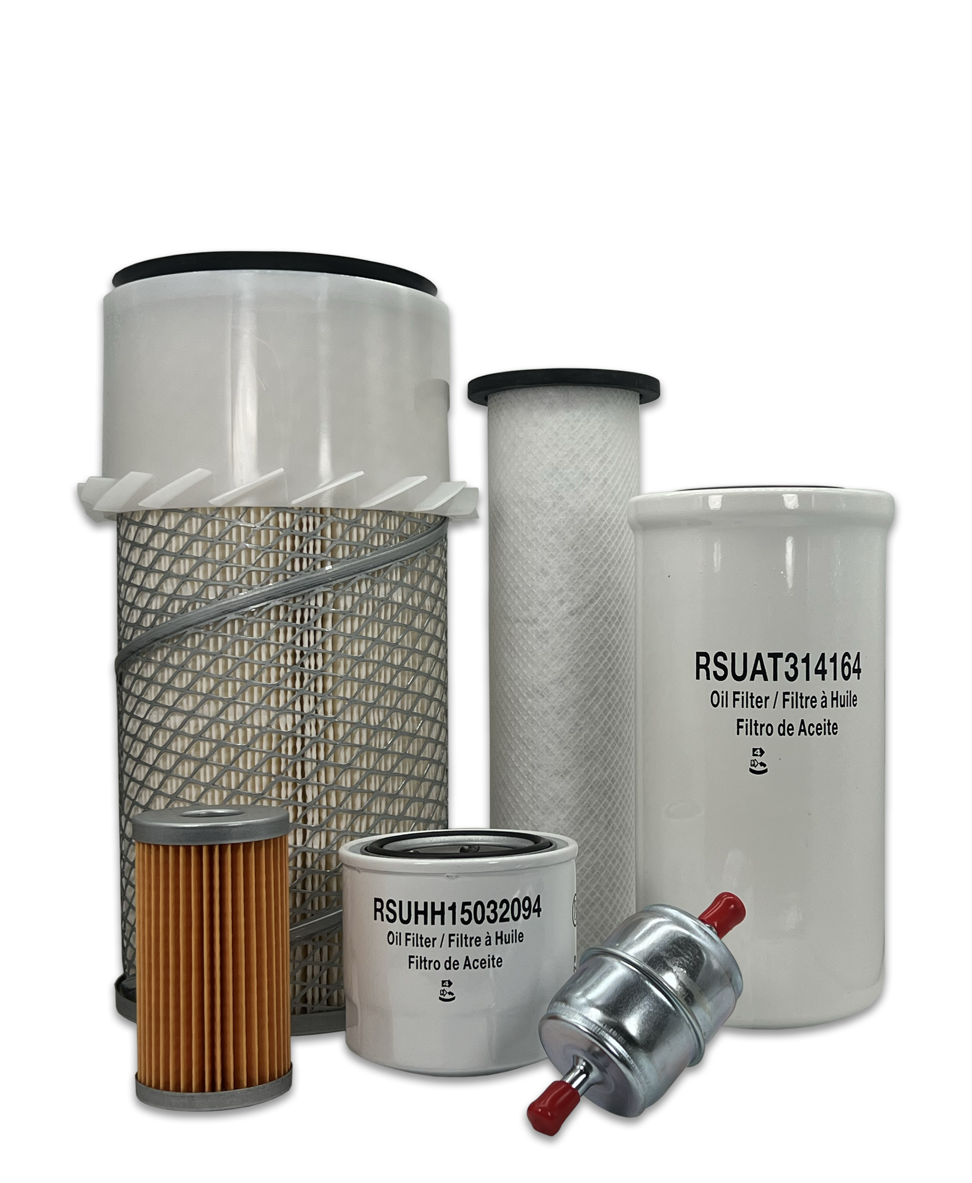 HERO® Maintenance Filter Kit for John Deere 7775 Skid Steer Loader - Air, Oil & Fuel Filters Replacement Set - Perfect for Construction, Farming & Heavy Equipment Maintenance