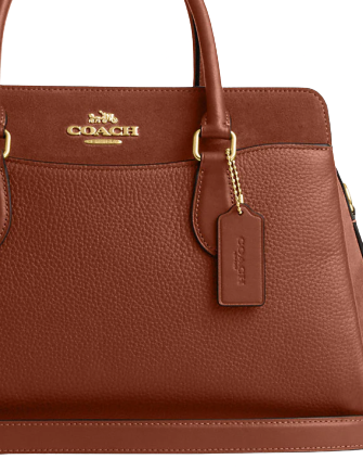 Coach Darcie Carryall Handbag for Women - Genuine Leather Crossbody Bag with Adjustable Strap, Perfect for Work, Travel & Everyday Use