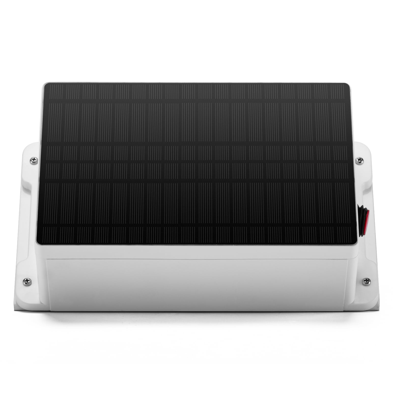 Briidea 5.6 Mile Solar Electric Fence Charger - 0.2 Joules Output, IP66 Waterproof for Outdoor Use - Keep Predators Away & Protect Livestock, Gardens, Farms - Energy Saving Solar Powered Fence Energizer