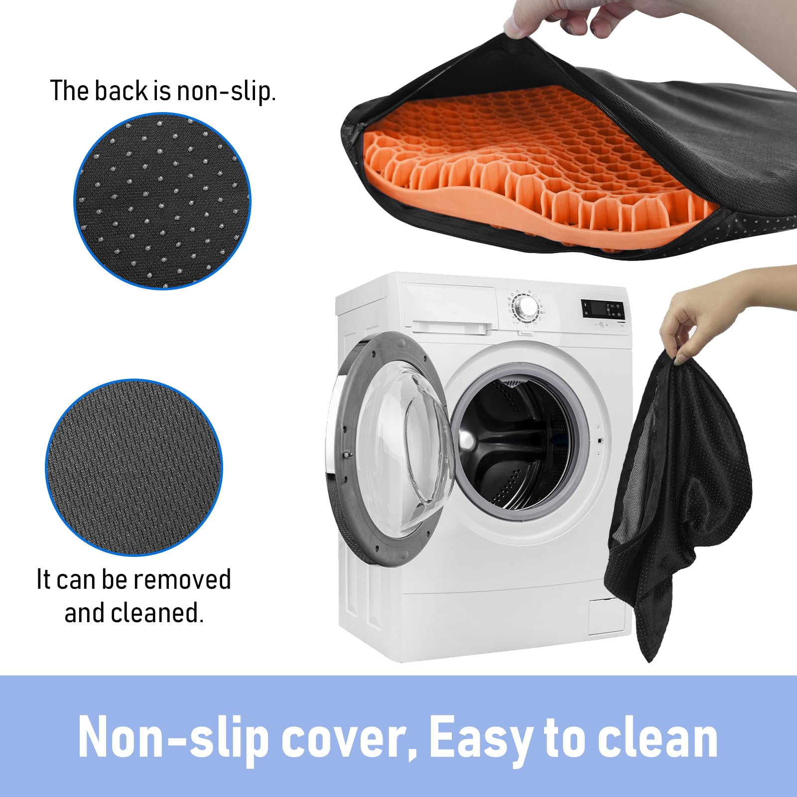 Premium Anti-Slip Kayak Seat Cushion - Waterproof Thickened Gel Boat & Canoe Padding for Comfortable Kayaking, Fishing & Rowing - Perfect for Outdoor Water Sports & Stadium Seating