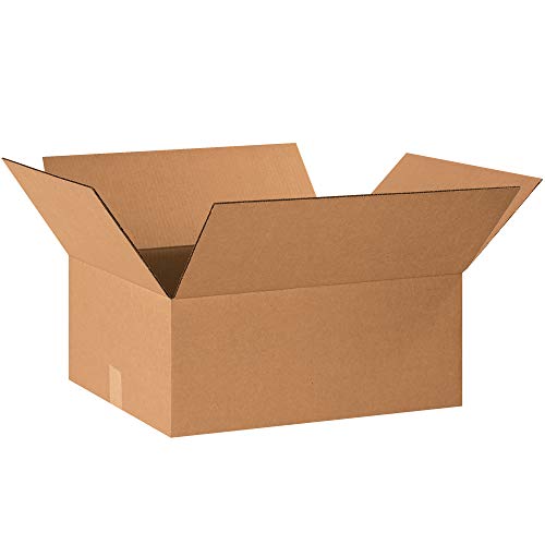 25-Pack 20x16x9 Inch Heavy Duty Corrugated Cardboard Boxes - Kraft Brown Shipping Boxes for Moving, Packing & Storage - Ideal for Home, Office & Warehouse Use