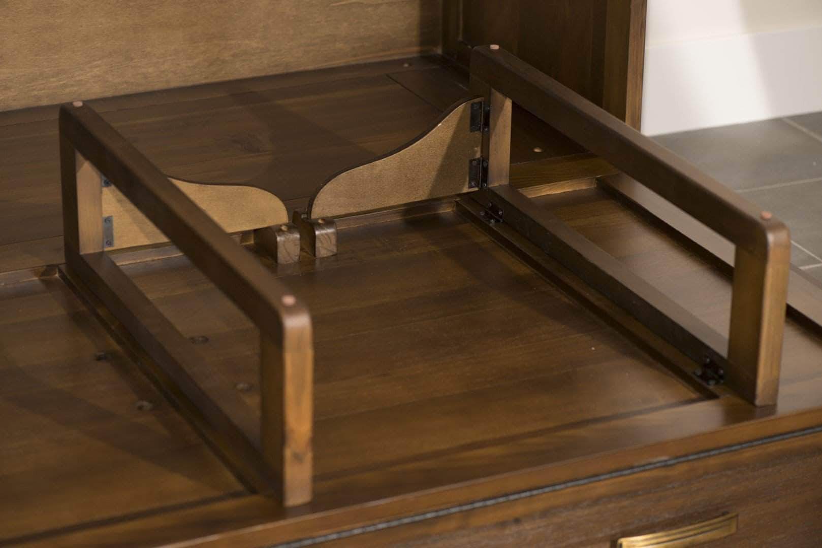 Tuscany Murphy Cabinet Bed in Brushed Acacia Wood - Space Saving Wall Bed with Storage | Queen & Full Size Options | Perfect for Small Apartments, Guest Rooms & Home Offices