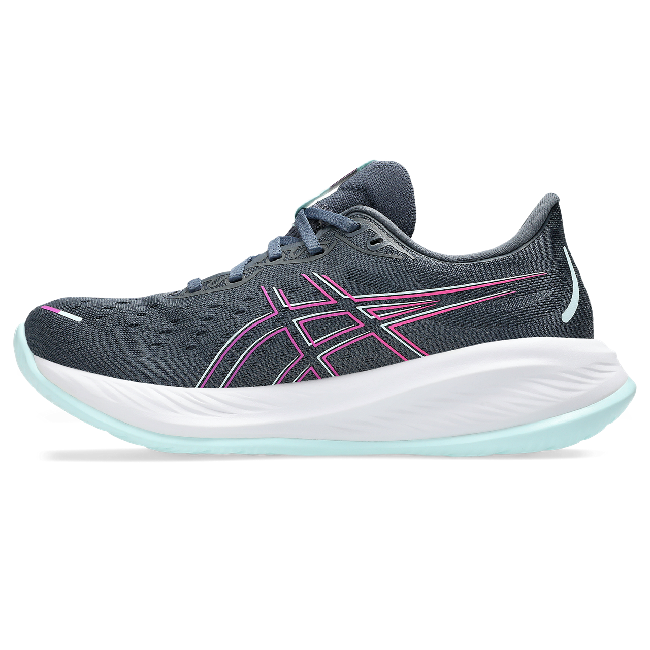 ASICS Women's Cumulus 26 Running Shoes (Tarmac/Bold Magenta) - Lightweight Cushioned Sneakers for Road Running, Jogging & Gym Workouts