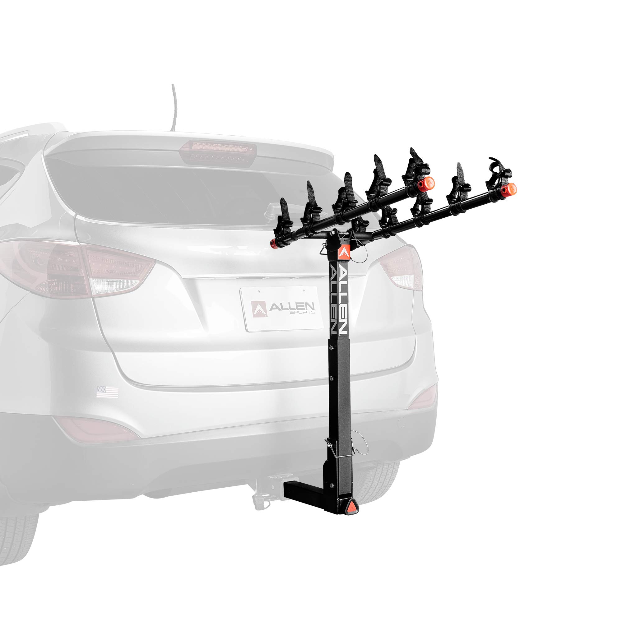Allen Sports Deluxe Quick Install 5-Bike Hitch Rack - Model 1550RR - Heavy Duty Black Bicycle Carrier for SUV, Truck & Van - Perfect for Road Trips, Camping & Outdoor Adventures