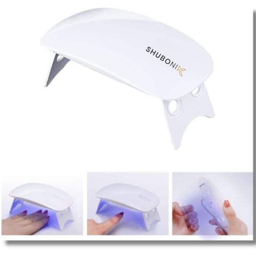 **UV LED Nail Lamp - 6W Fast Drying Gel Polish Light for Nail Stickers, Wraps & Semicured Gel | Professional Manicure & Pedicure Tool for Home & Salon Use**