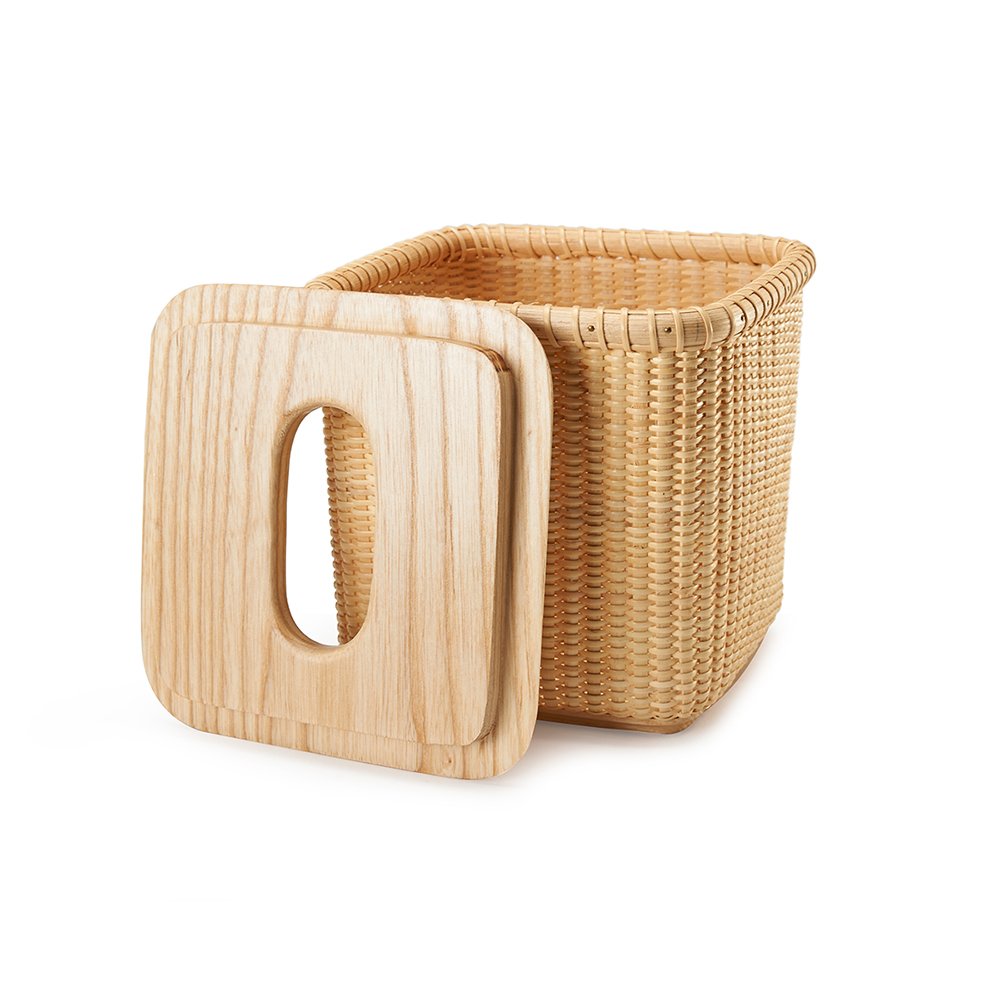 Modern Rattan Tissue Box Holder - Square & Rectangular Facial Tissue Storage for Bathroom Vanity, Bedroom Dresser | Perfect for Home Decor, Spa, Office & Guest Rooms