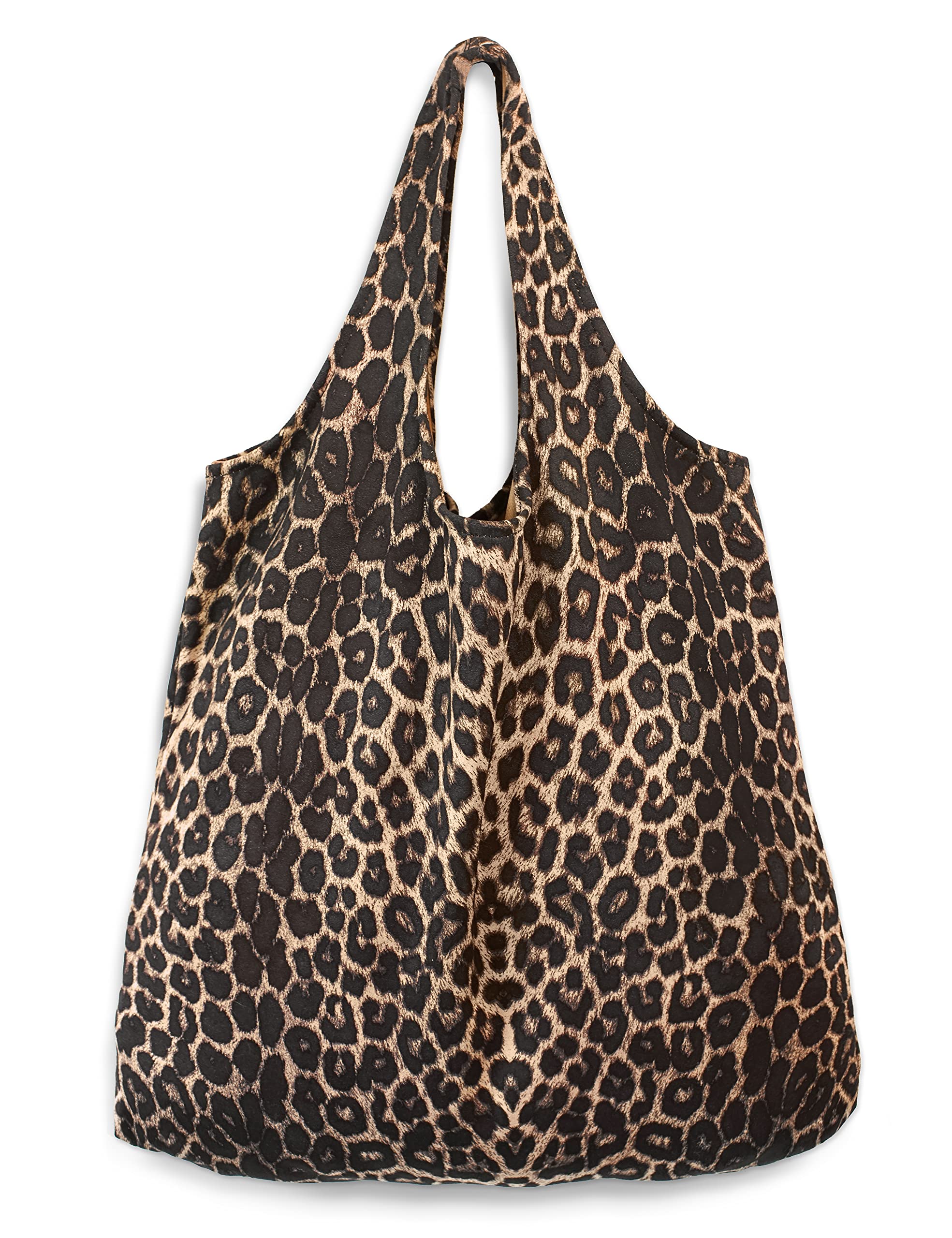 Stylish Leopard Print Tote Bag for Women - Fashionable Cheetah Pattern Hobo Purse, Eco-Friendly Fabric Shopping Bag for Work, Travel & Daily Use