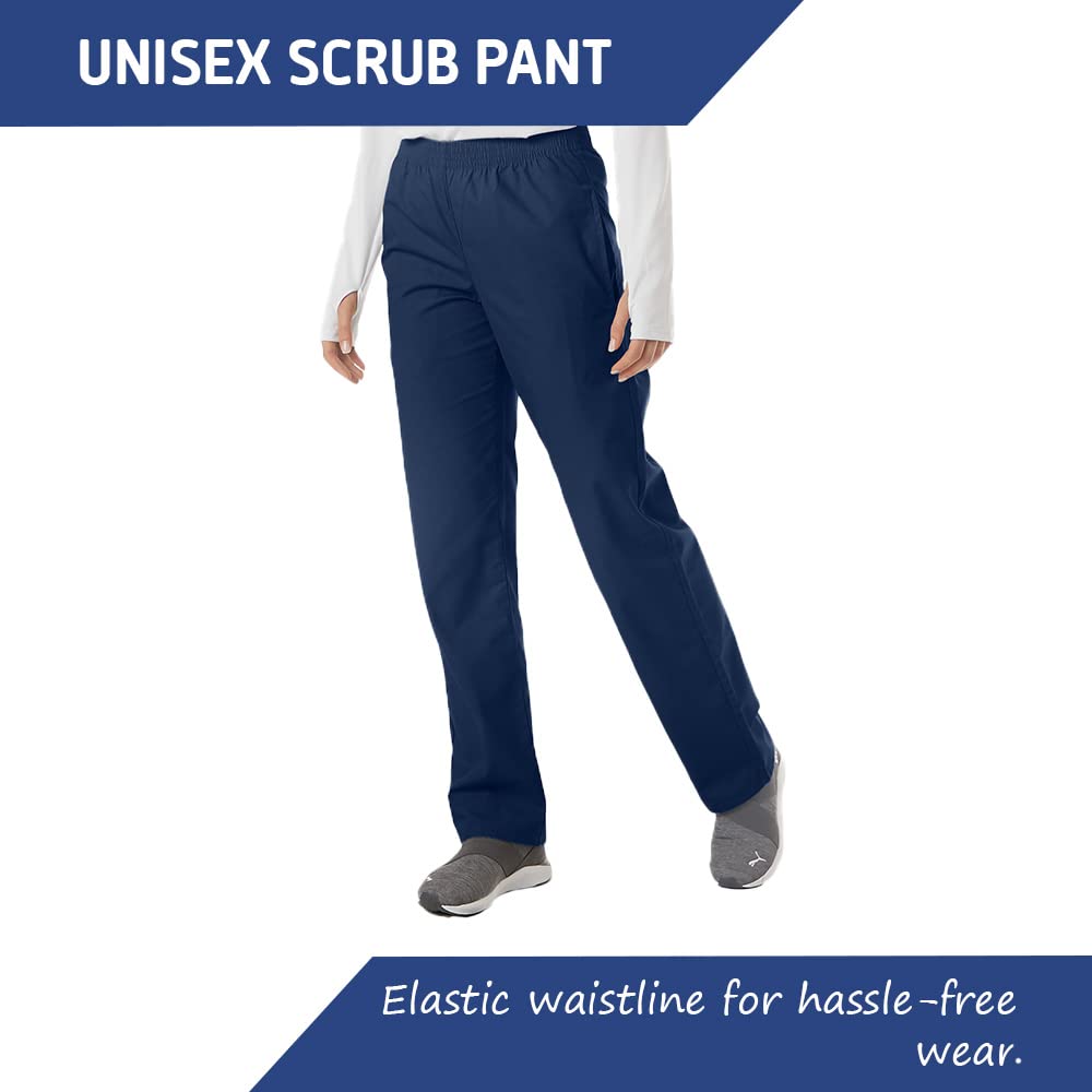 **Unisex Ultrasoft Classic Scrub Pants - Elastic Waist, Cargo Pockets for Medical Professionals & Healthcare Workers - Perfect for Hospitals, Clinics & Nursing**