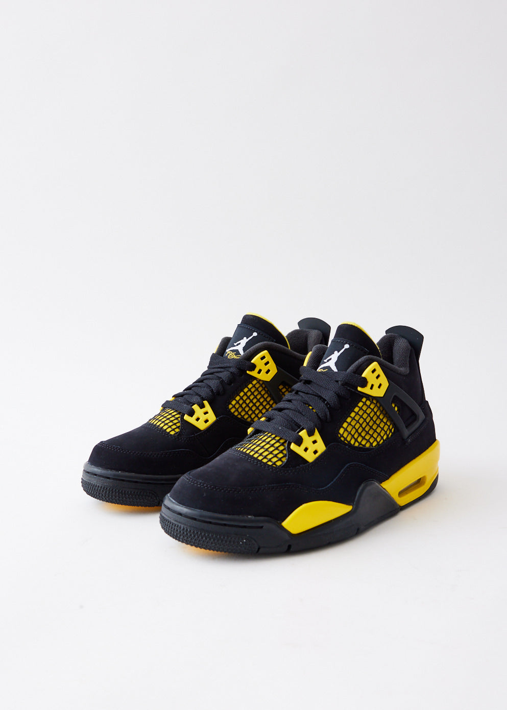 Air Jordan 4 Retro 'Thunder' Sneakers for Girls - Authentic Basketball Shoes for Sports & Streetwear Fashion | Perfect for School, Gym, and Casual Outfits