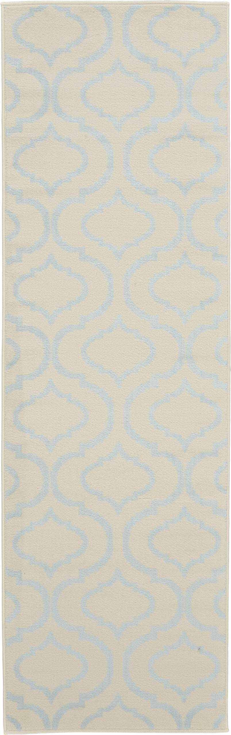 Nourison Jubilant Trellis Ivory/Blue 2'3