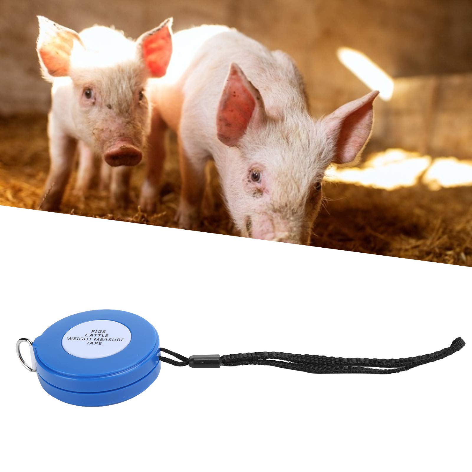 **Professional Retractable Horse Weight & Height Measuring Tape - Accurate Goat, Pig, Pony Measurement Tool for Livestock Health & Farm Management**    *(Perfect for Equine Care, Veterinary Use, Livestock Weight Tracking & Farm Record-Keeping)*