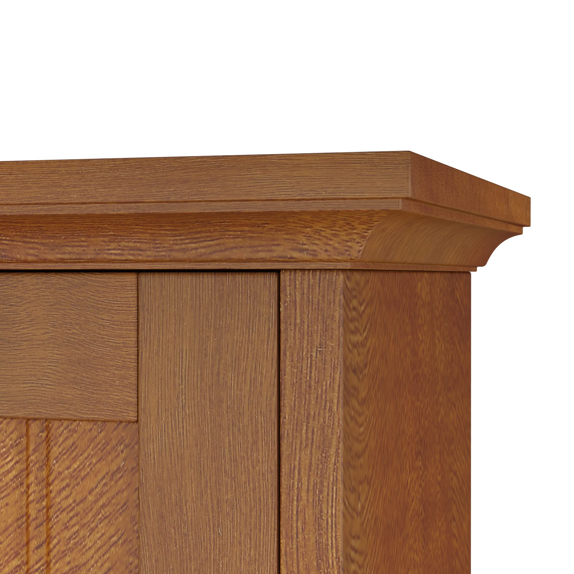 ChooChoo Rustic Bathroom Wall Cabinet - Over The Toilet Space Saving Storage with 2 Doors & Adjustable Shelves - Perfect for Small Bathrooms, Apartments & Vanity Organization