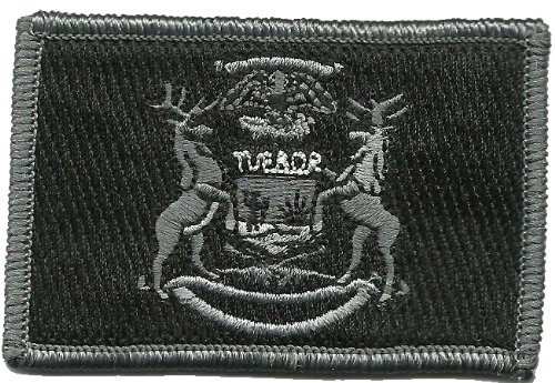 Tactical State Patch - Michigan - Multiple Colors - Perfect for Military Gear, Backpacks & Outdoor Adventures