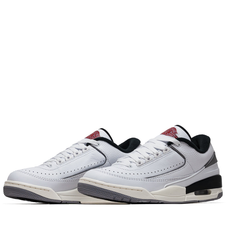 Original Air Jordan 2/3 Retro Sneakers in White/Fire Red - Men's Basketball Shoes for Sports & Casual Wear
