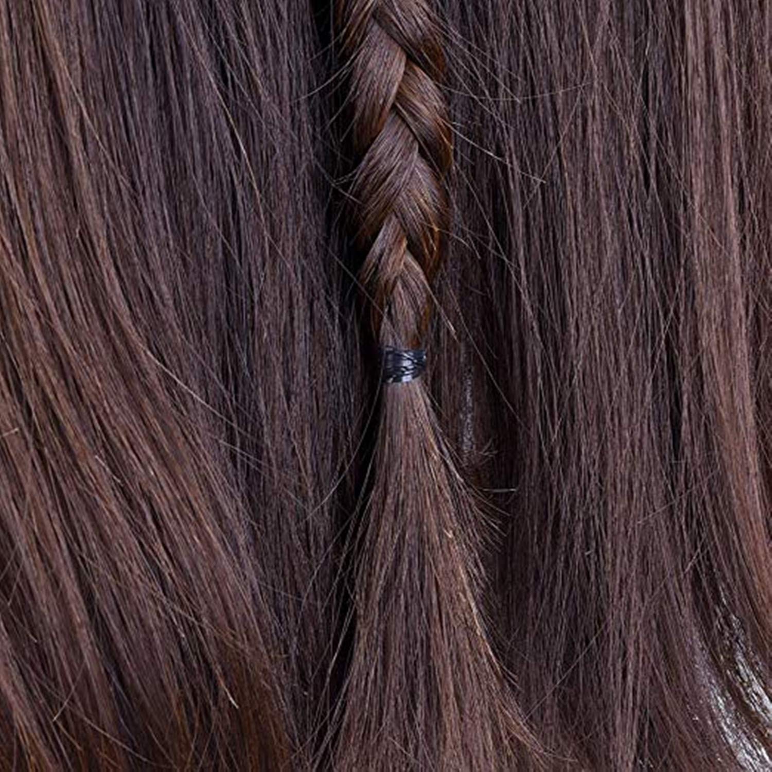 4000 Pieces Elastic Hair Bands for Girls & Kids - Black & Clear Hair Ties, No-Slip Hair Holders for School, Sports & Daily Styling