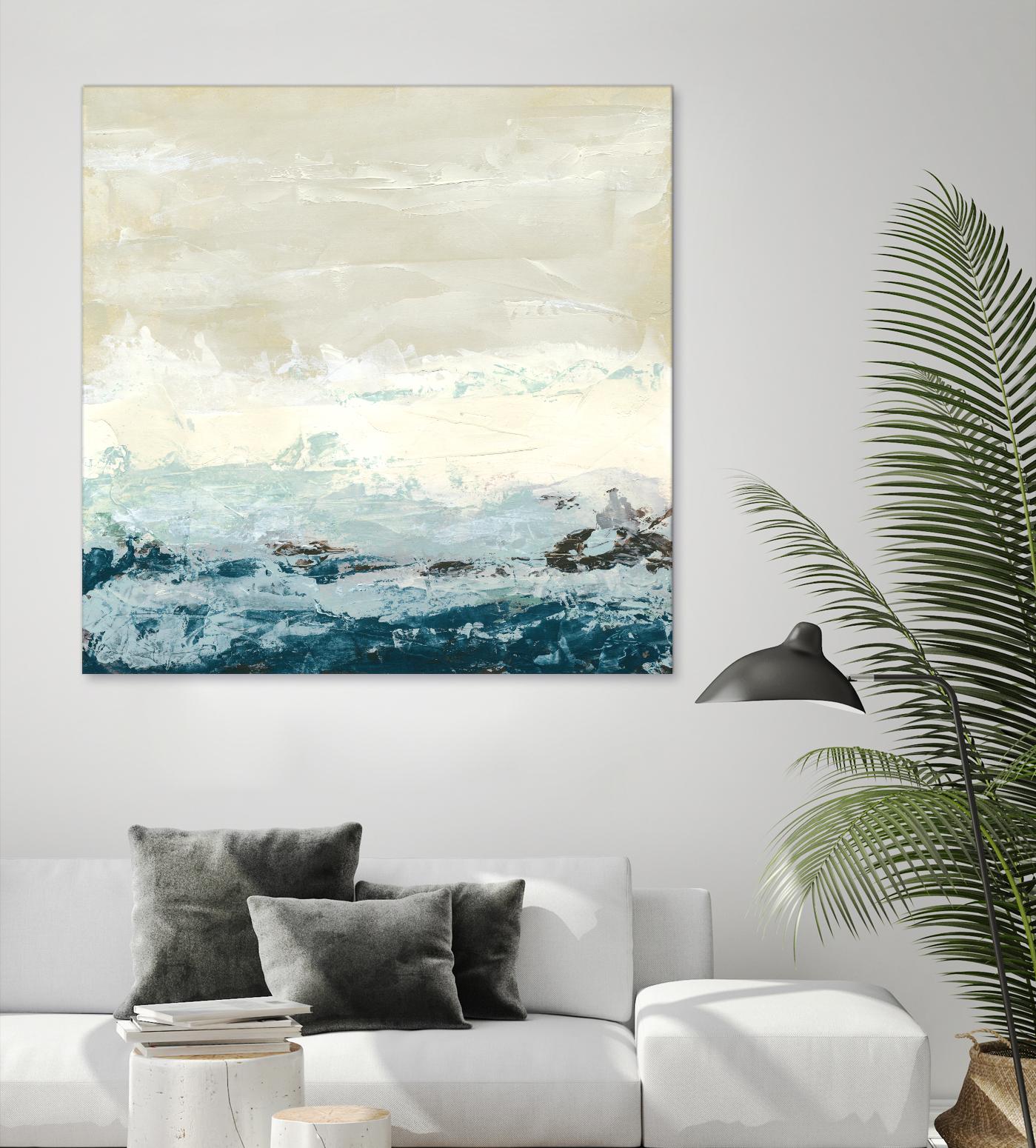 Coastal Currents I - Stylish Ocean-Inspired Wall Art for Beach House Decor | Perfect for Living Room, Bedroom & Coastal Home Interiors