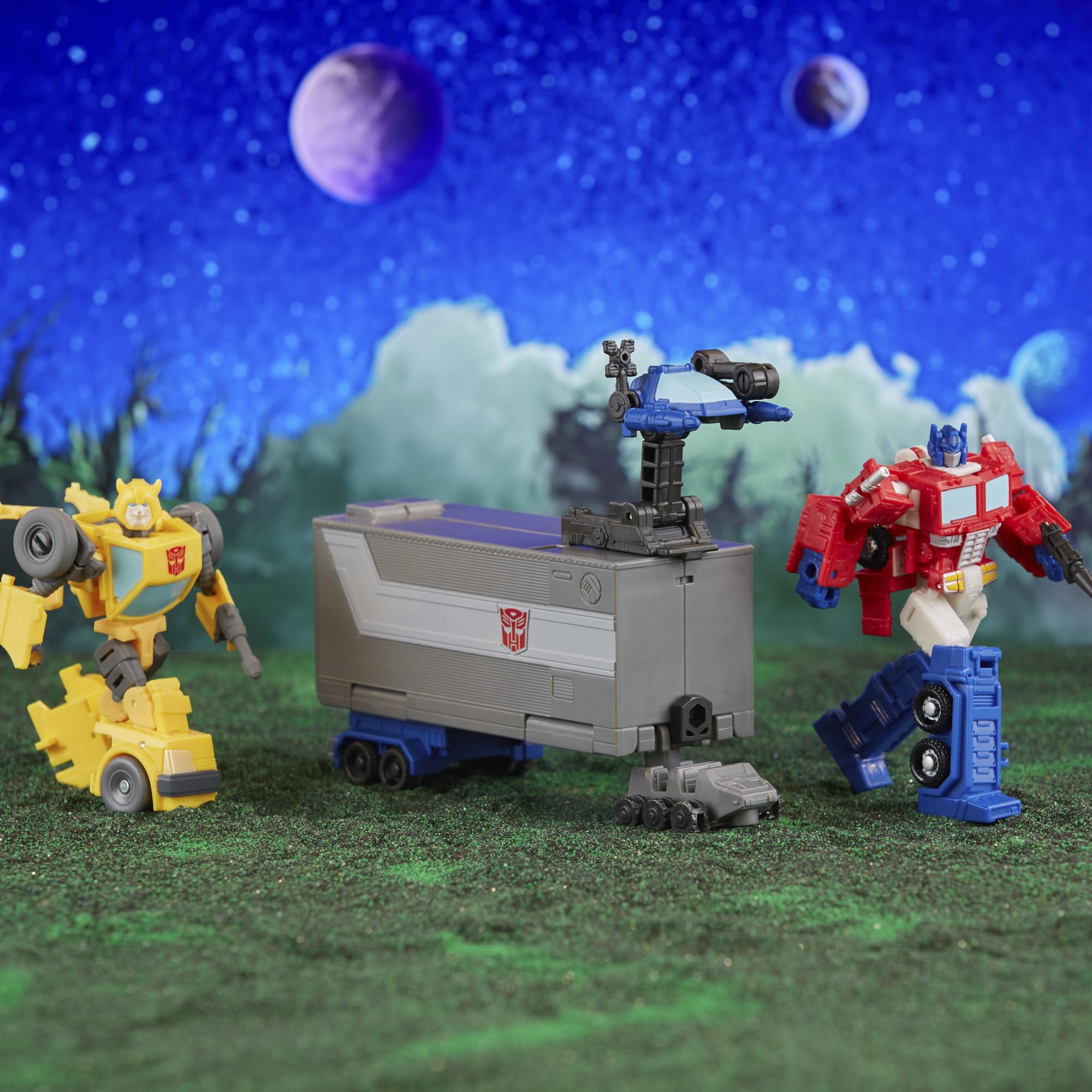 Transformers Toys Legacy Evolution Core Class Optimus Prime & Bumblebee Action Figures - 3.5-inch Collectible Robot Toys for Kids Ages 8+ | Perfect for Playtime, Display & Gifts for Transformers Fans